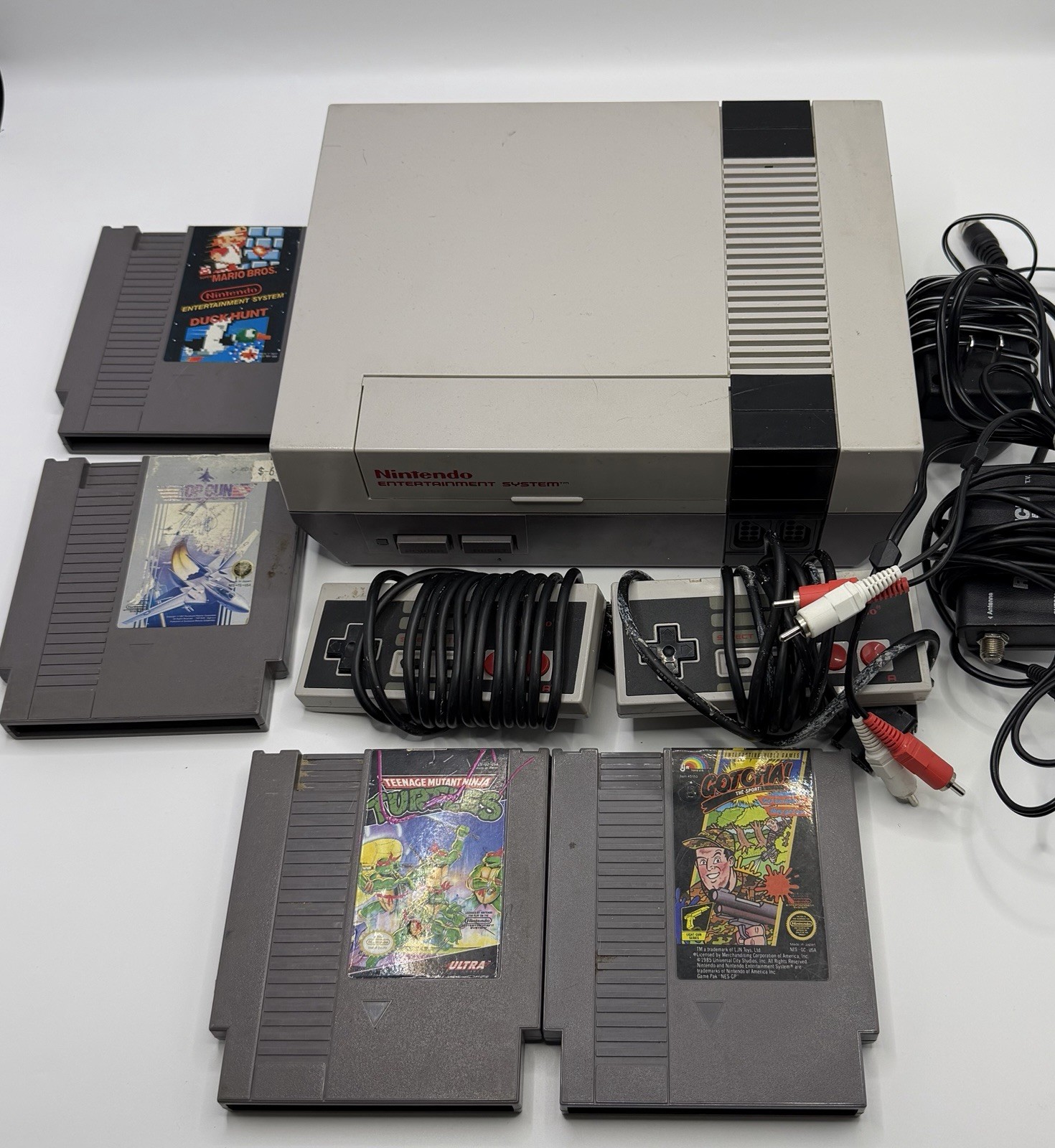 Nintendo Entertainment System NES-001 Console System Bundle – READ DESCRIPTION