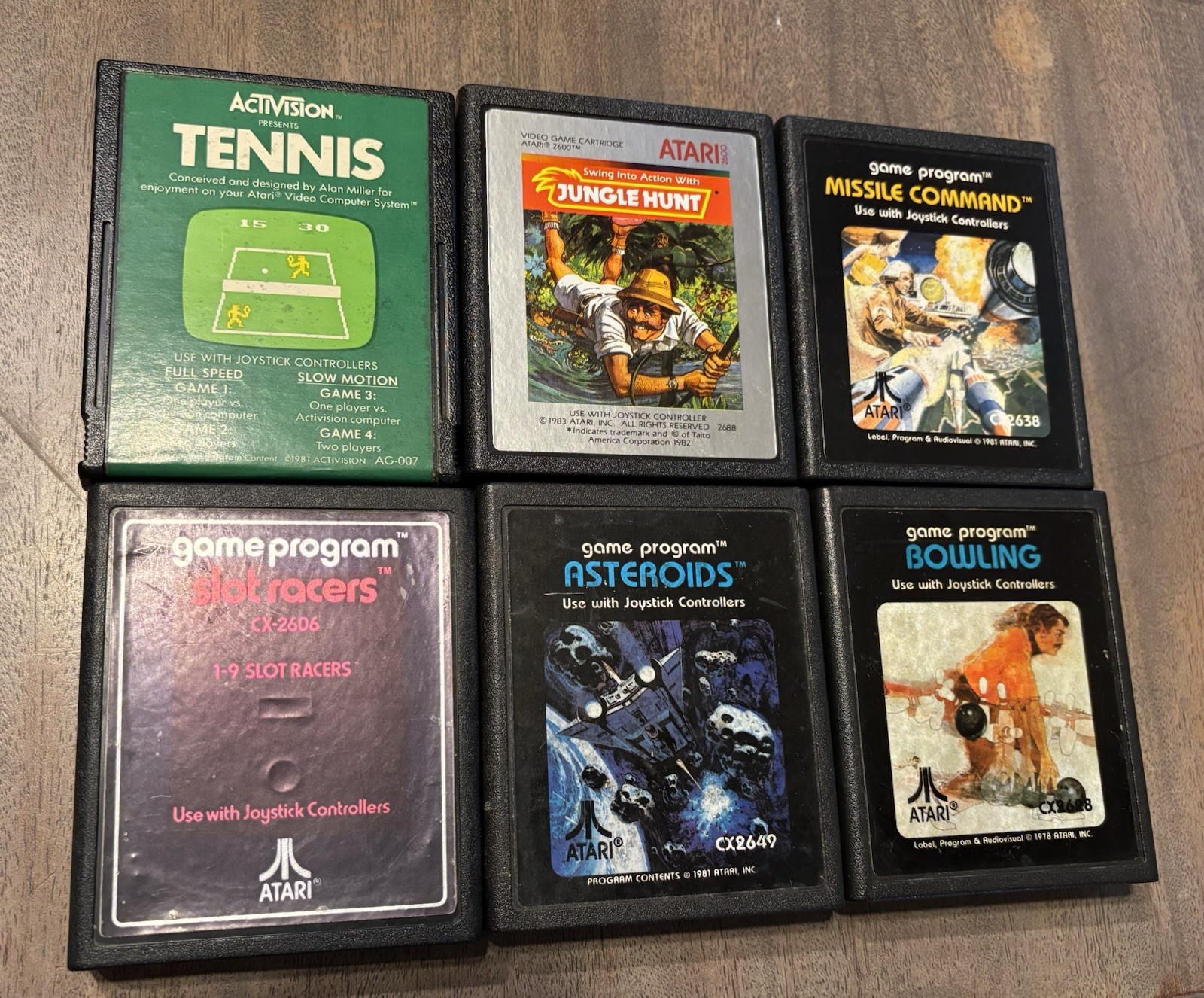 Atari 2600 Game System W/ (6) Games