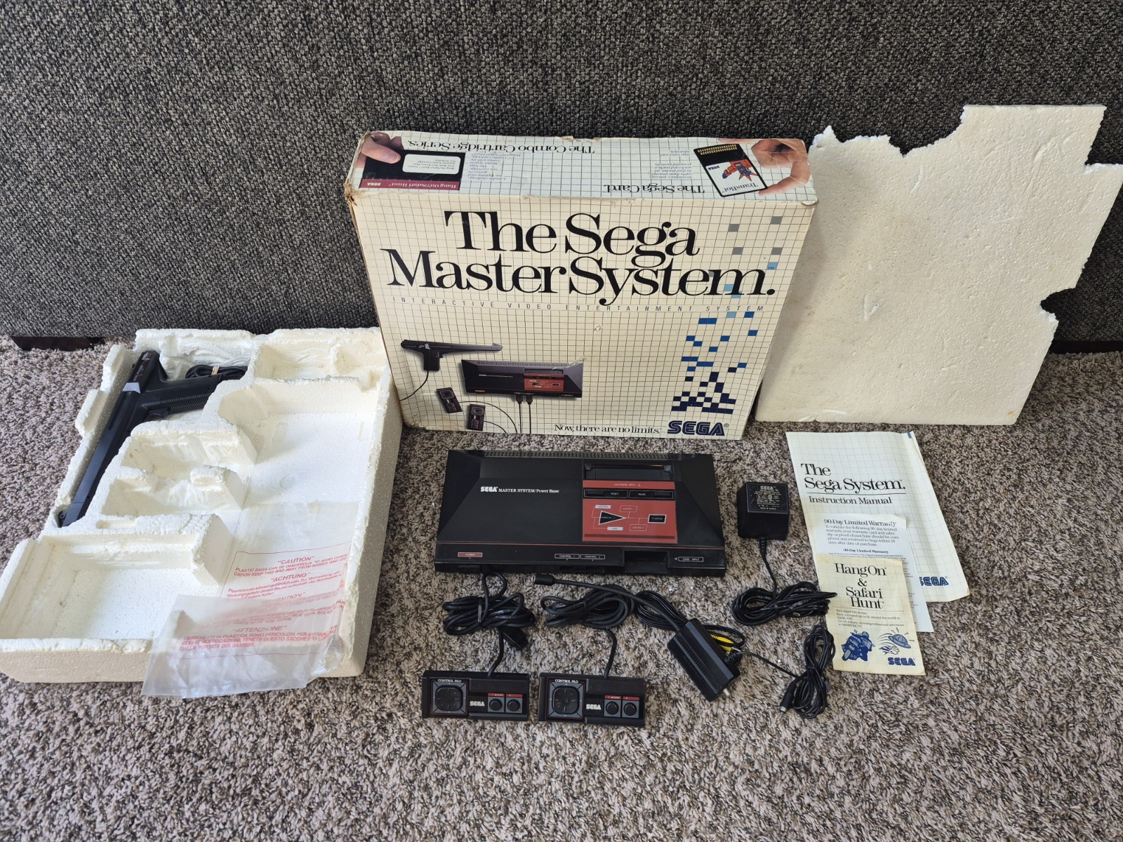 Sega Master System Console Complete in Box CIB TESTED WORKING