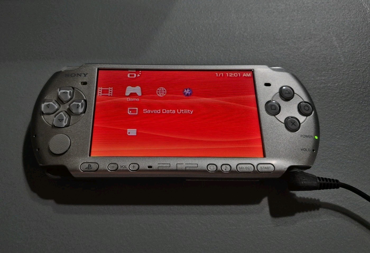 Sony PSP Silver w/ Games and Movies Lot Sale With Box and Accessories TESTED