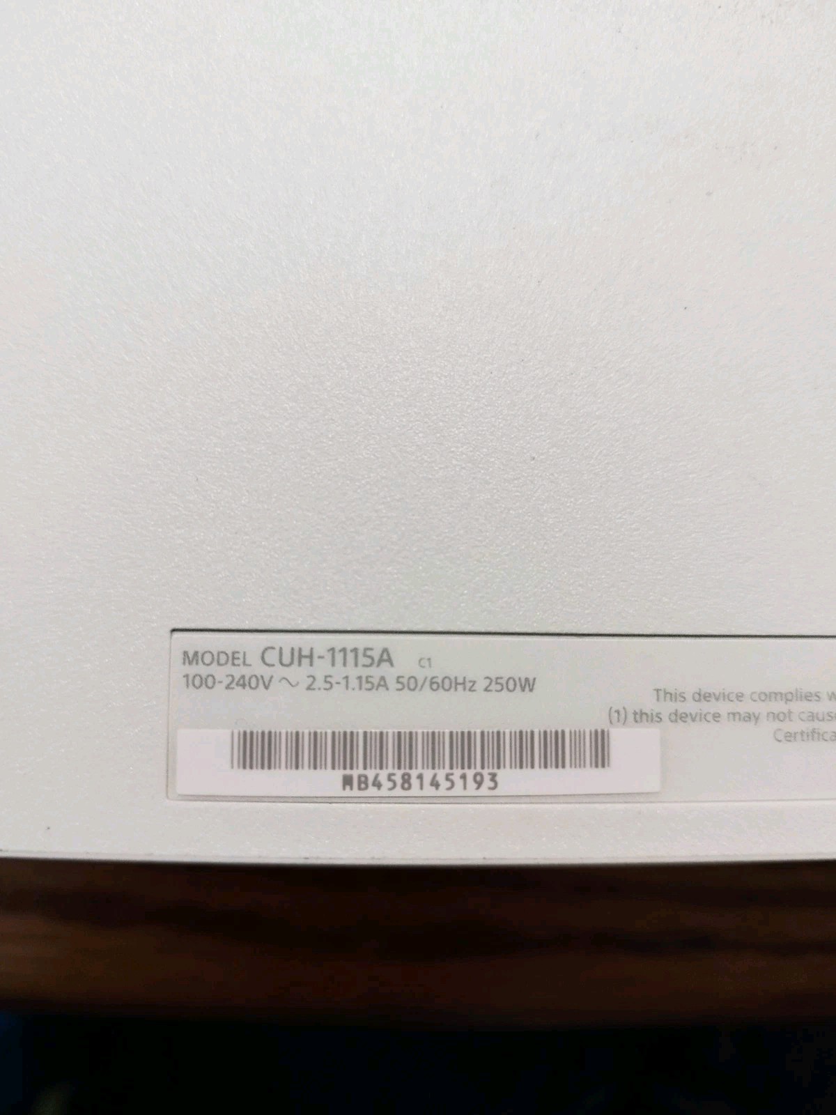 Sony Playstation 4 CUH-1115A White w/ Power Cable HDMI Controller USB