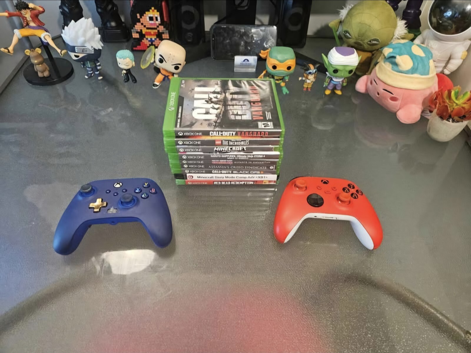 Microsoft Xbox One 365GB Black Console With 2 Controllers Headset And 9 Games