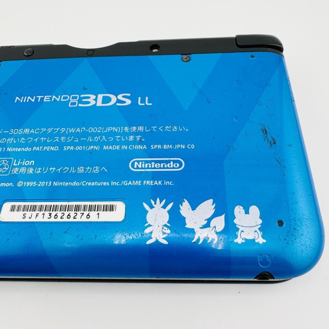 Nintendo 3DS XL LL Pokemon XY Xerneas Yveltal Blue Console SD Card Tested Japan
