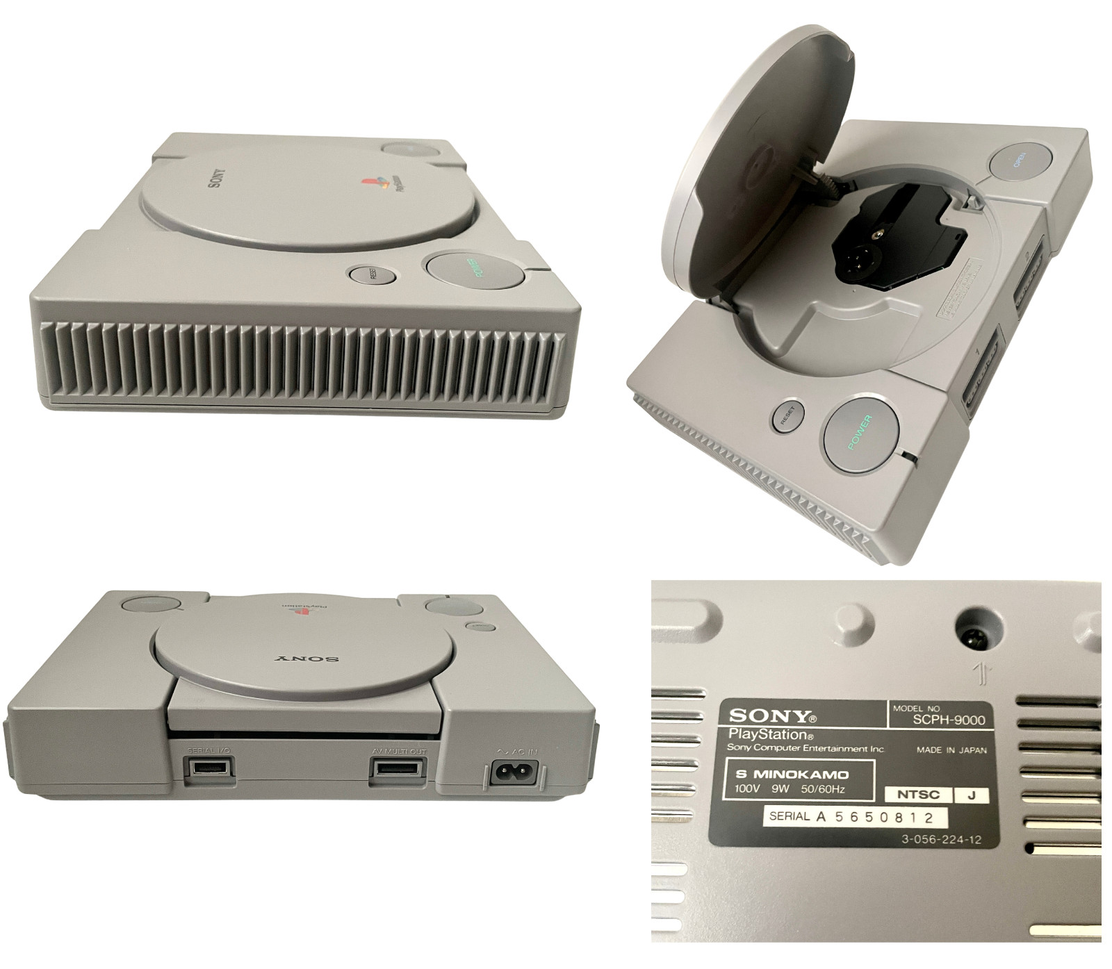 Sony PlayStation PS1 SCPH-9000 Console with PocketStation Doko Demo Issyo Set