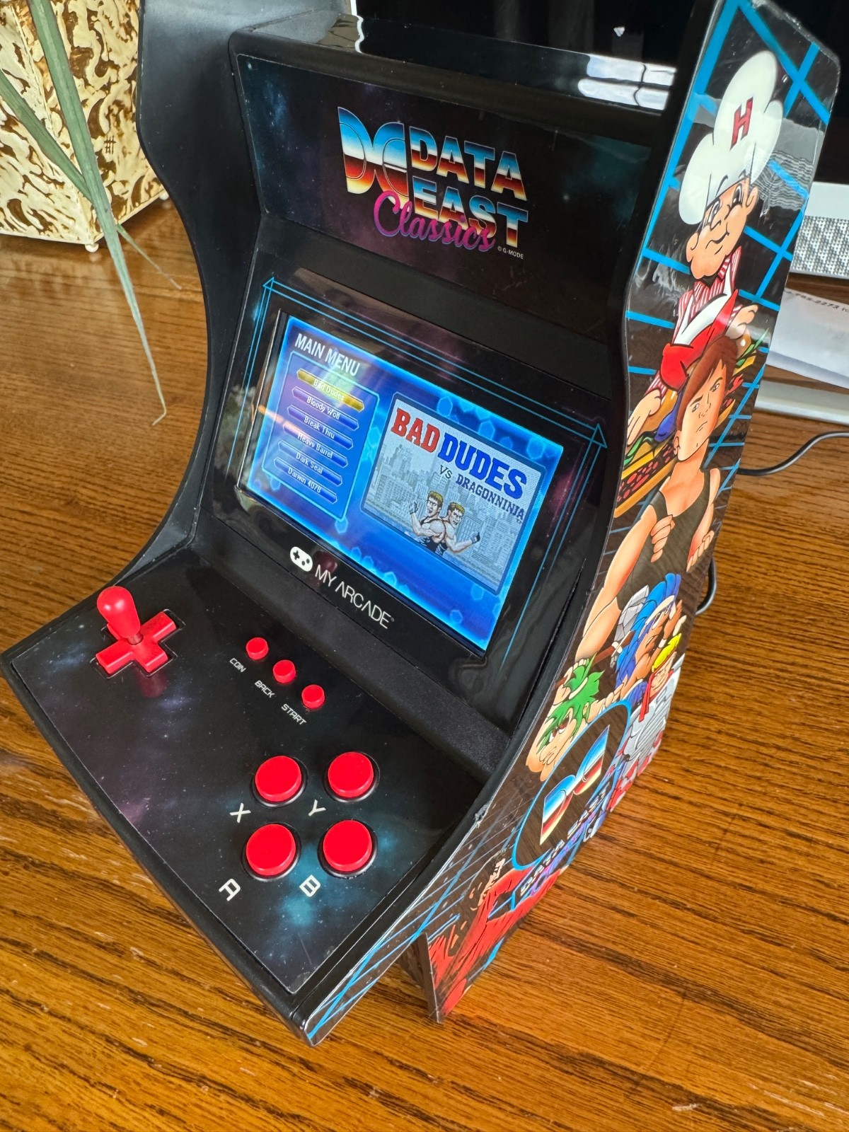 My Arcade Data East Classics Mini Player 10″ Inch Mini Arcade Machine Cabinet