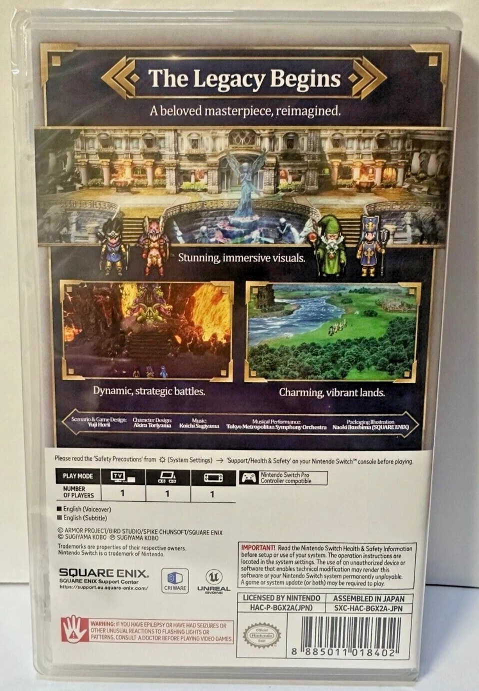 Dragon Quest I & II HD-2D Remake (Multi-Language) + III Switch New Bundle Sealed
