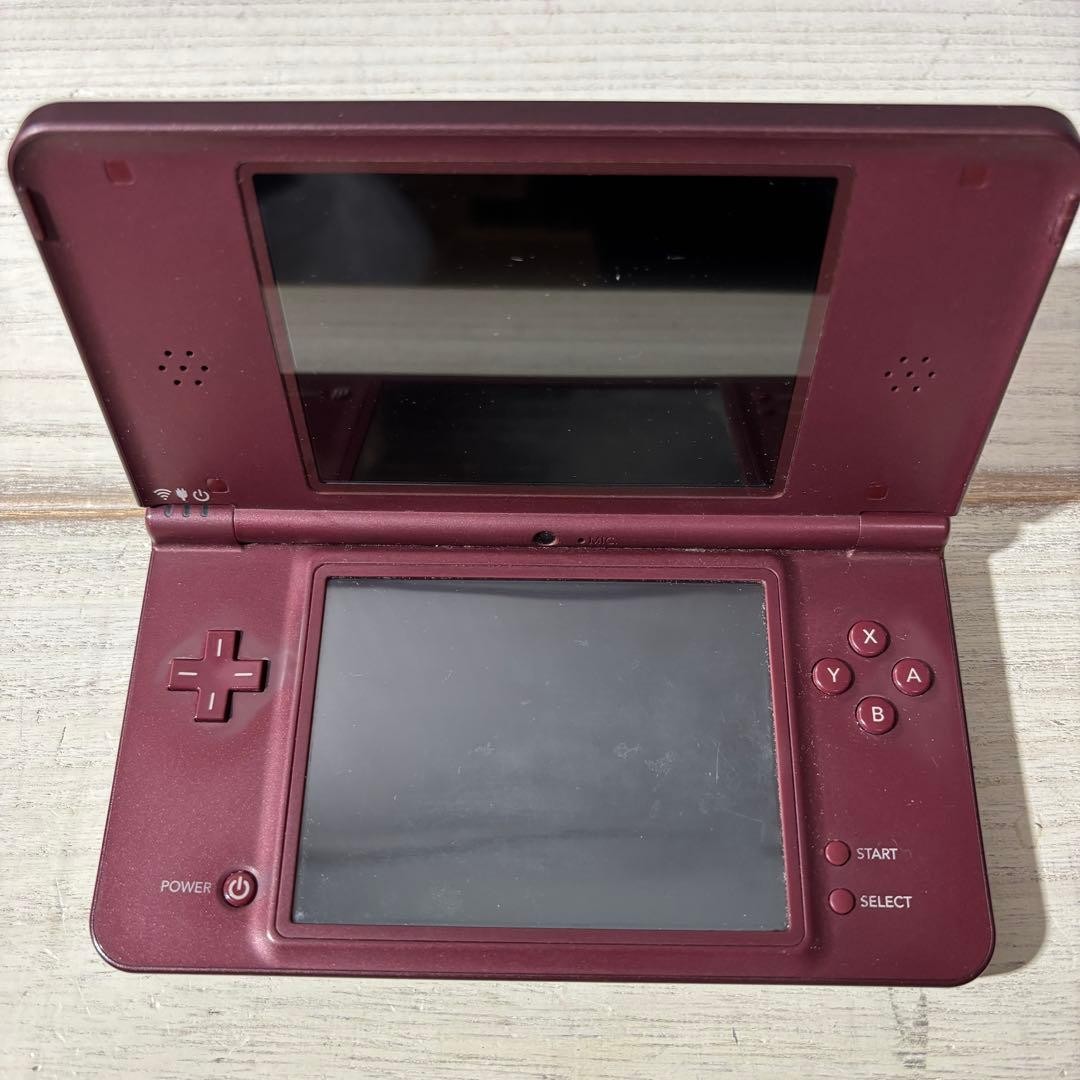 Nintendo DSi LL Wine Red Console Pokemon HeartGold Tested Working Region Free