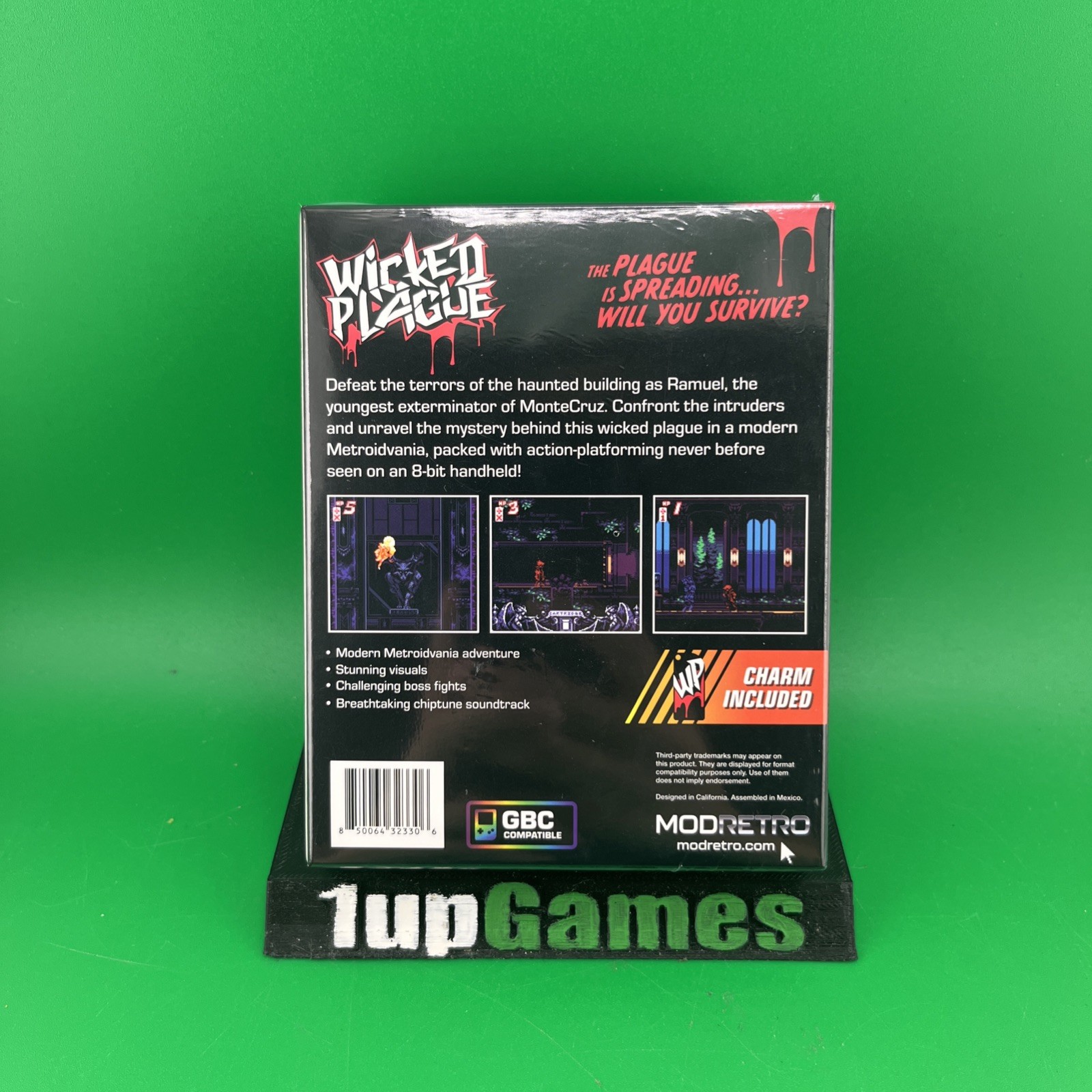 Wicked Plague – Game Boy Color GBC – ModRetro Chromatic – *SEALED* (T42)