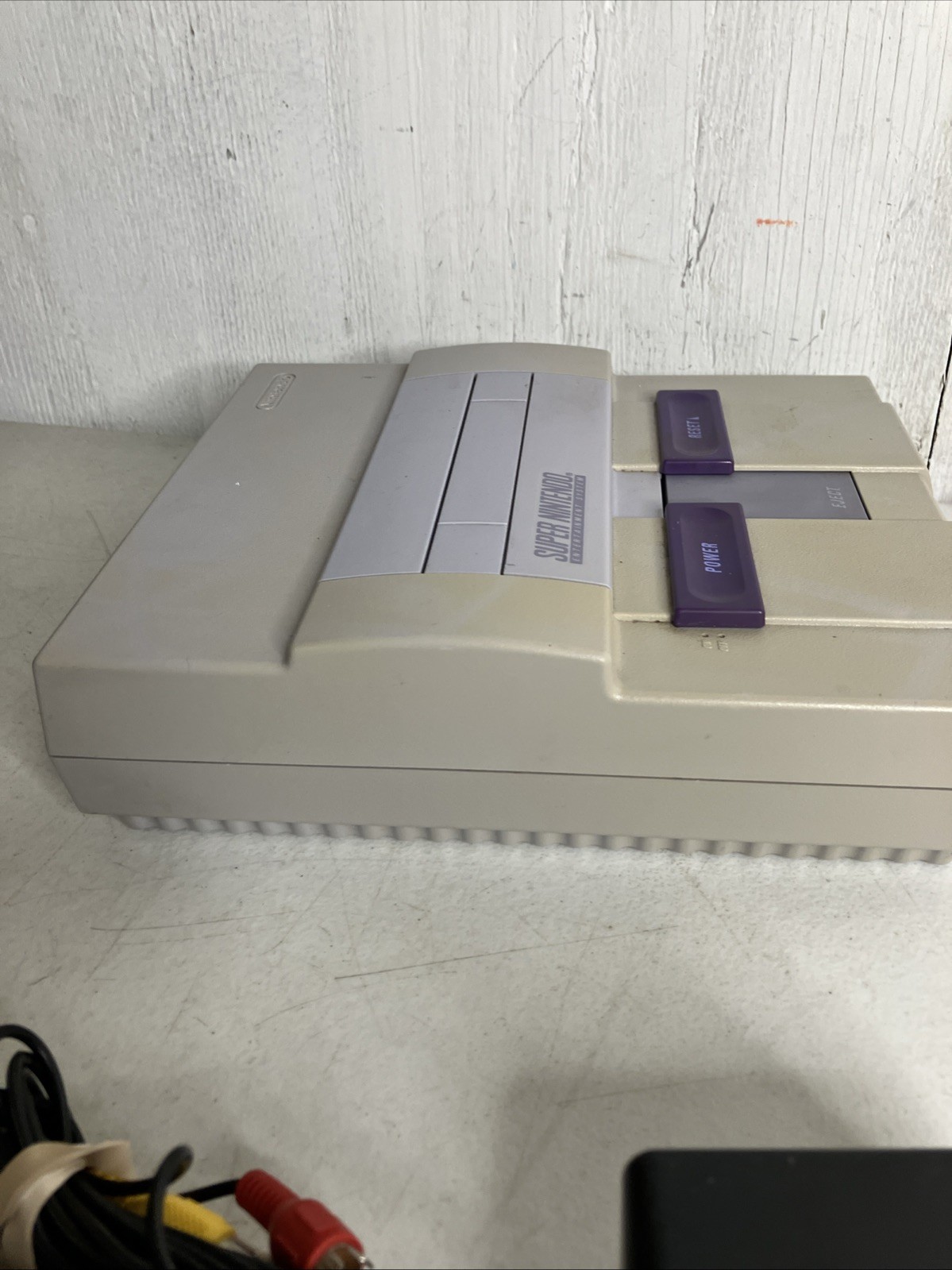 Super Nintendo SNES System Console Bundle 10 Games Super Mario World TMNT IV
