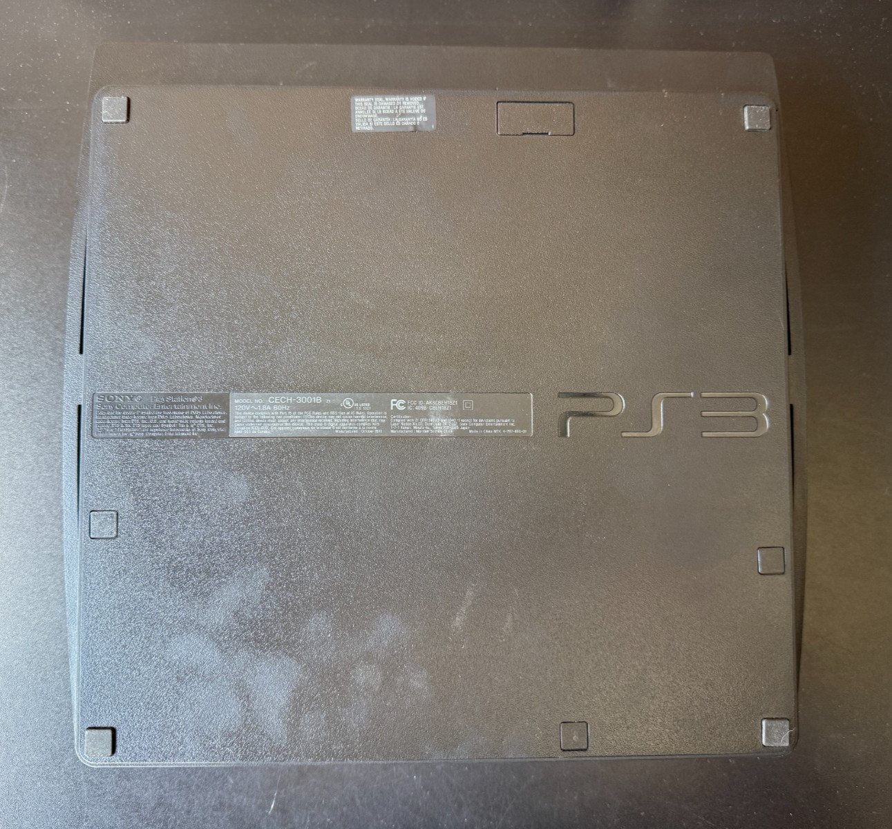 Sony PlayStation 3 PS3 Slim 320GB Console CECH-3001B – AS IS FOR PARTS Powers On