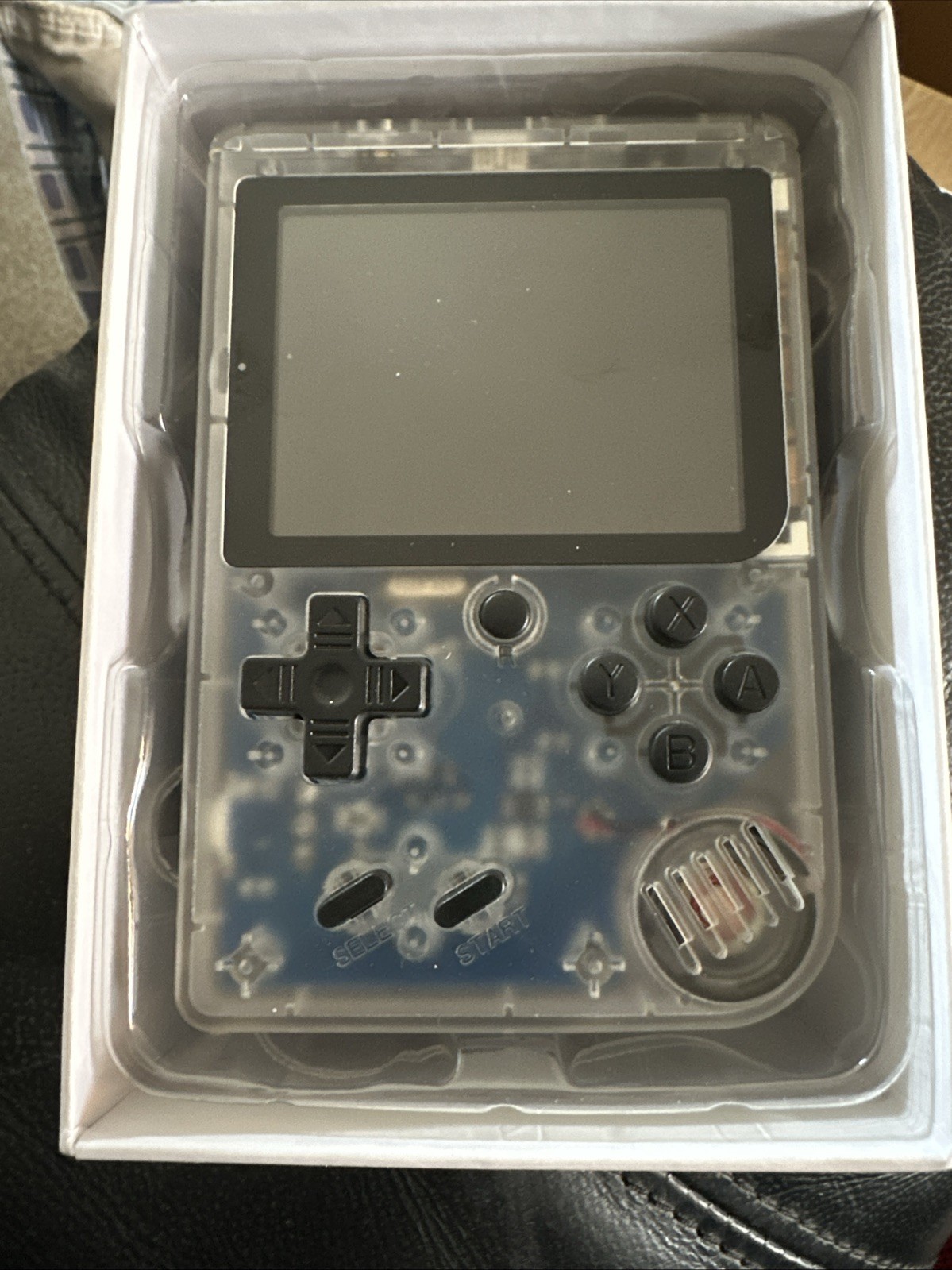 Retro FC 168 in 1 Handheld Game Console Clear Transparent NEW