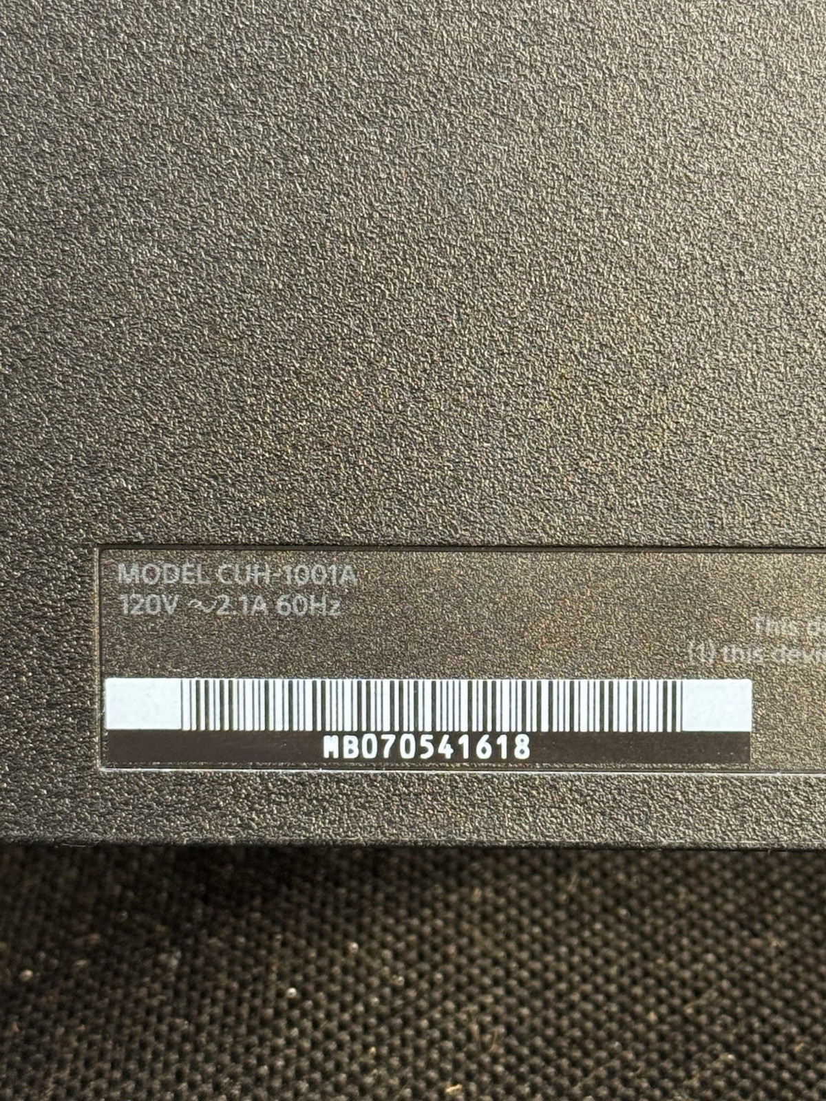Sony PS4 Console CUH-1001A 500GB Black – ONLY POWER TESTED Console Only