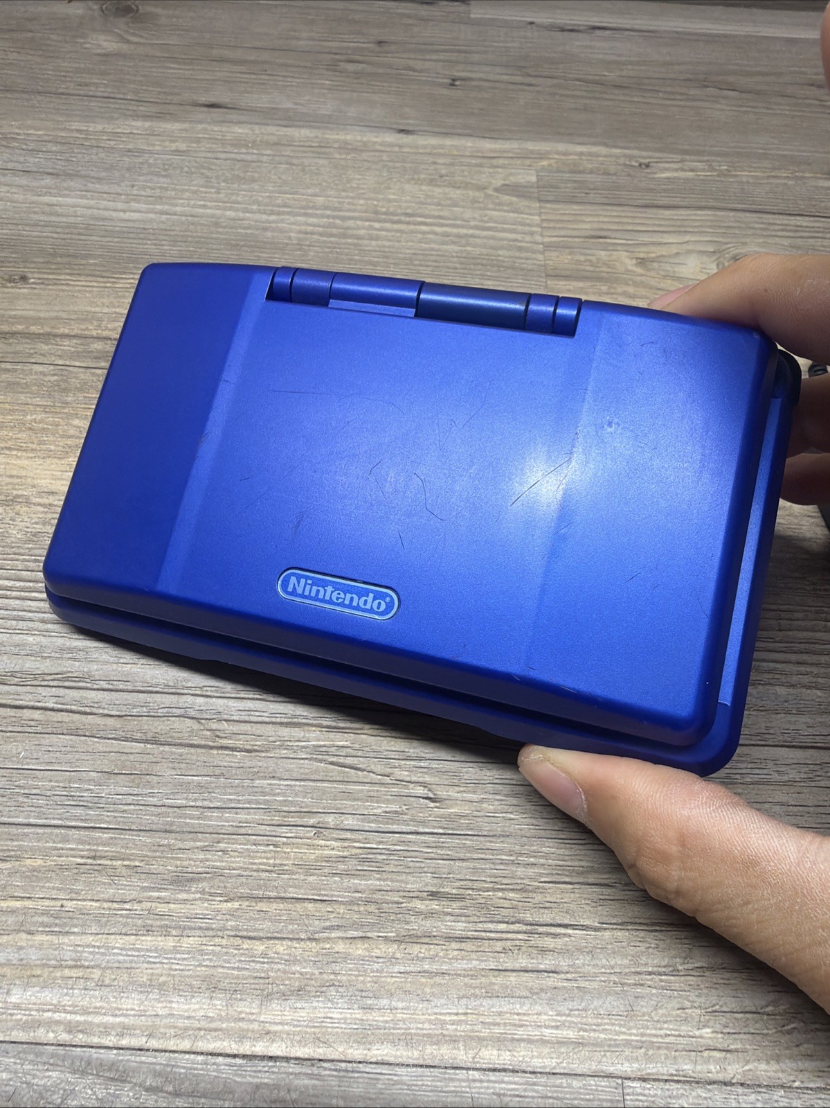 Nintendo DS Model NTR-001 w/ Charger – Original Cobalt Blue – Tested READ !!!!!!