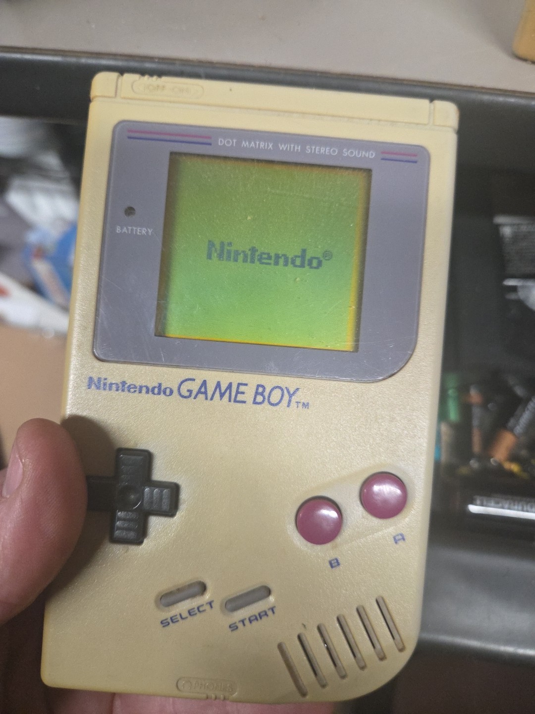 1989 NINTENDO ORIGINAL GAMEBOY DMG-01 W/CASE GB-80/AND GAMES WORKS VG