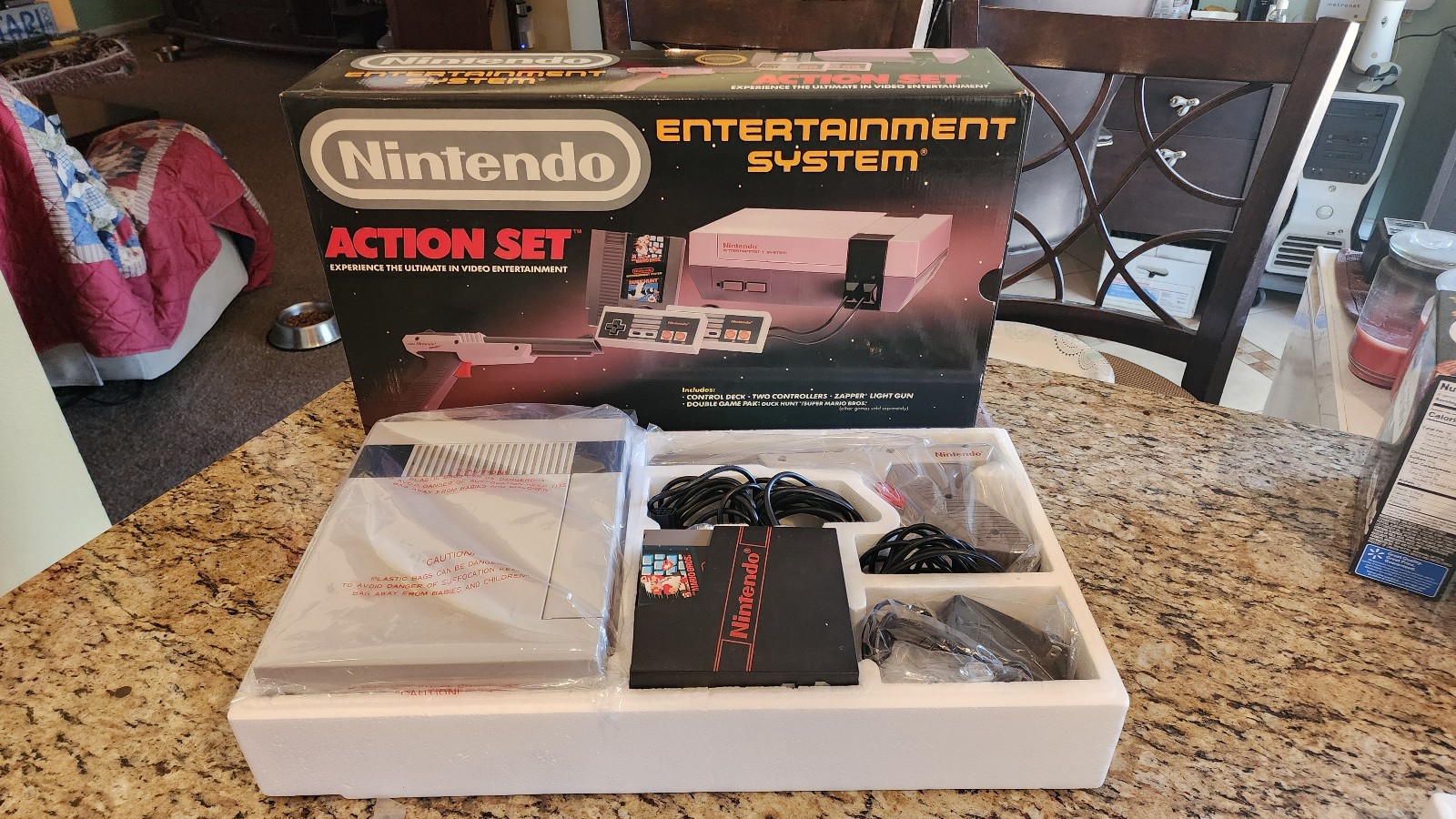 🎮 Nintendo Entertainment System NES Original Console – w/ Original Gray Zapper