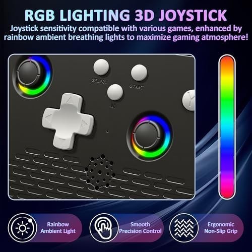 H5 Retro Gaming Console, 5.0 Inch IPS HD Screen Handheld Game Console, 256GB TF
