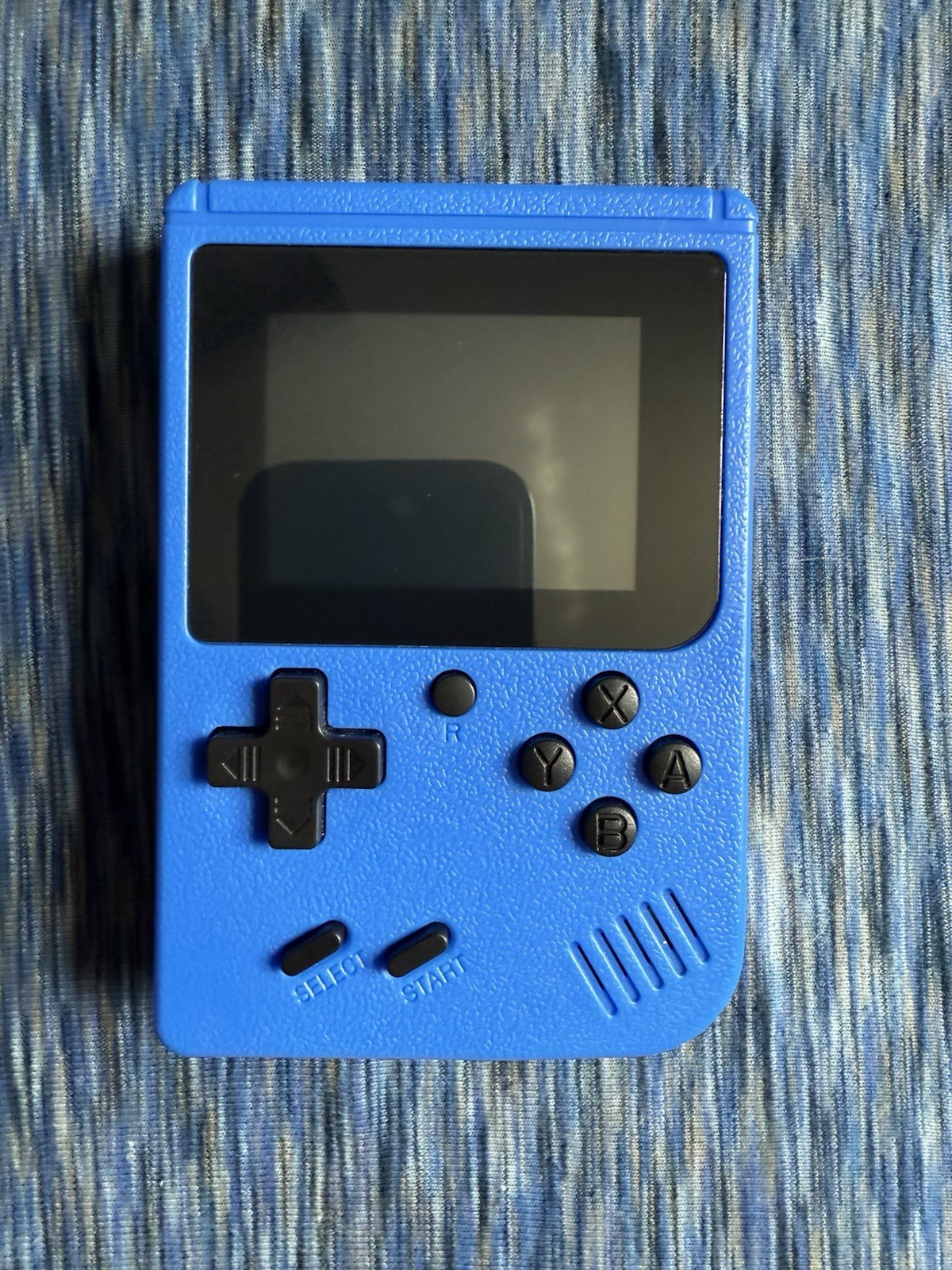 Blue Handheld Game Console 400-in-1 Classic Retro Games Includes Charging Cable