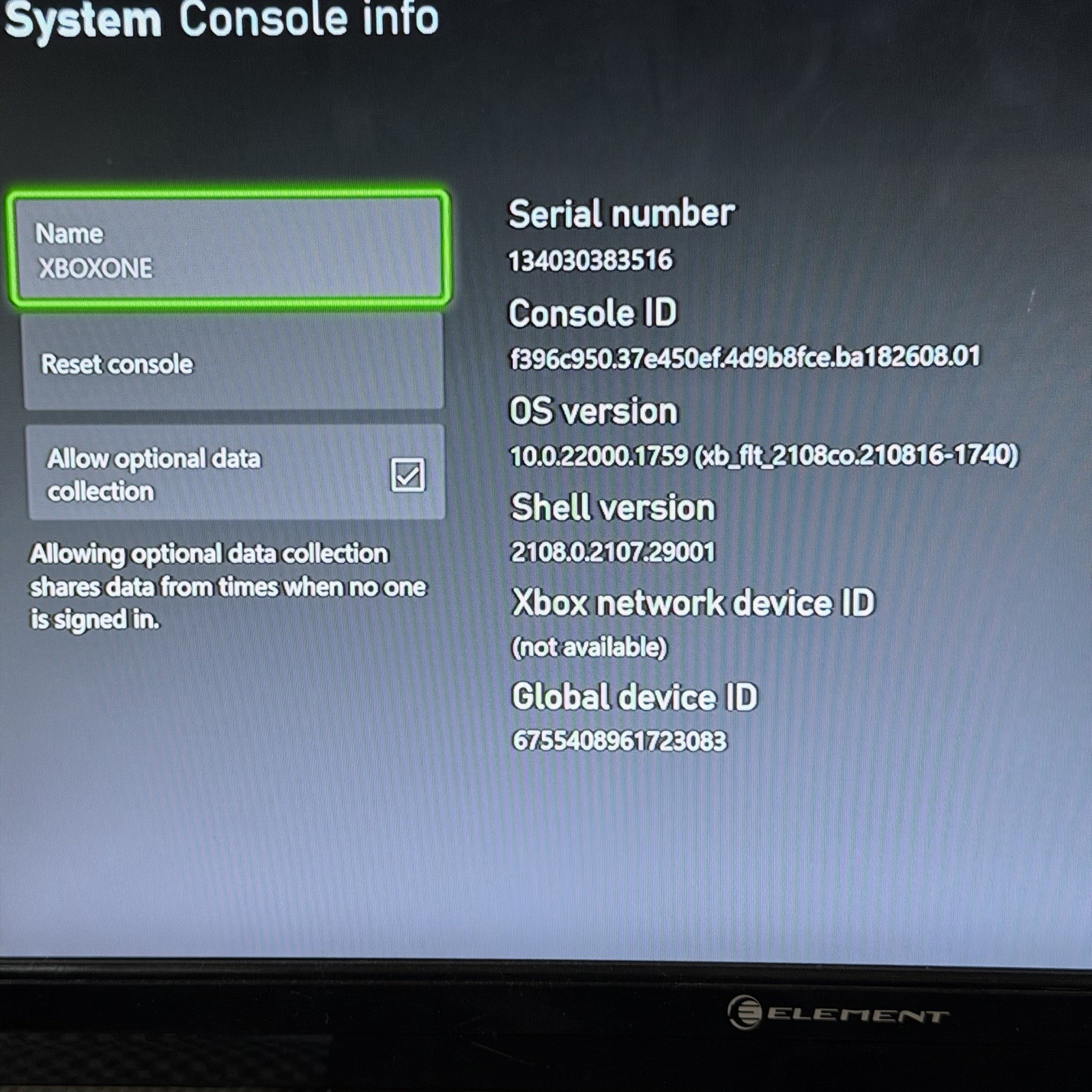 Microsoft Xbox One S Model 1681 White 1TB Video Game Console Only Loose HDMI Out