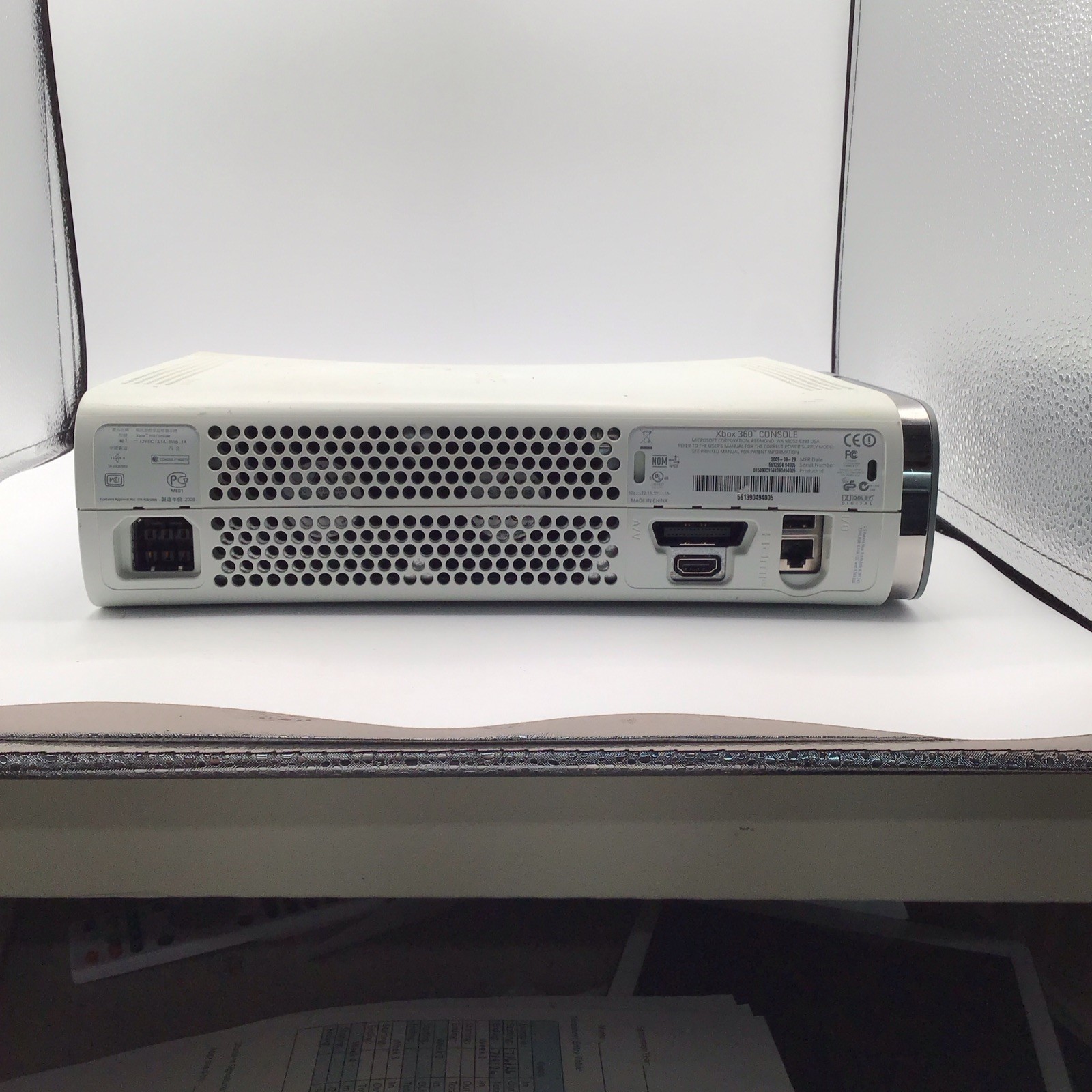 Factory Reset Microsoft Xbox 360 60GB HDD White Console TESTED & WORKING