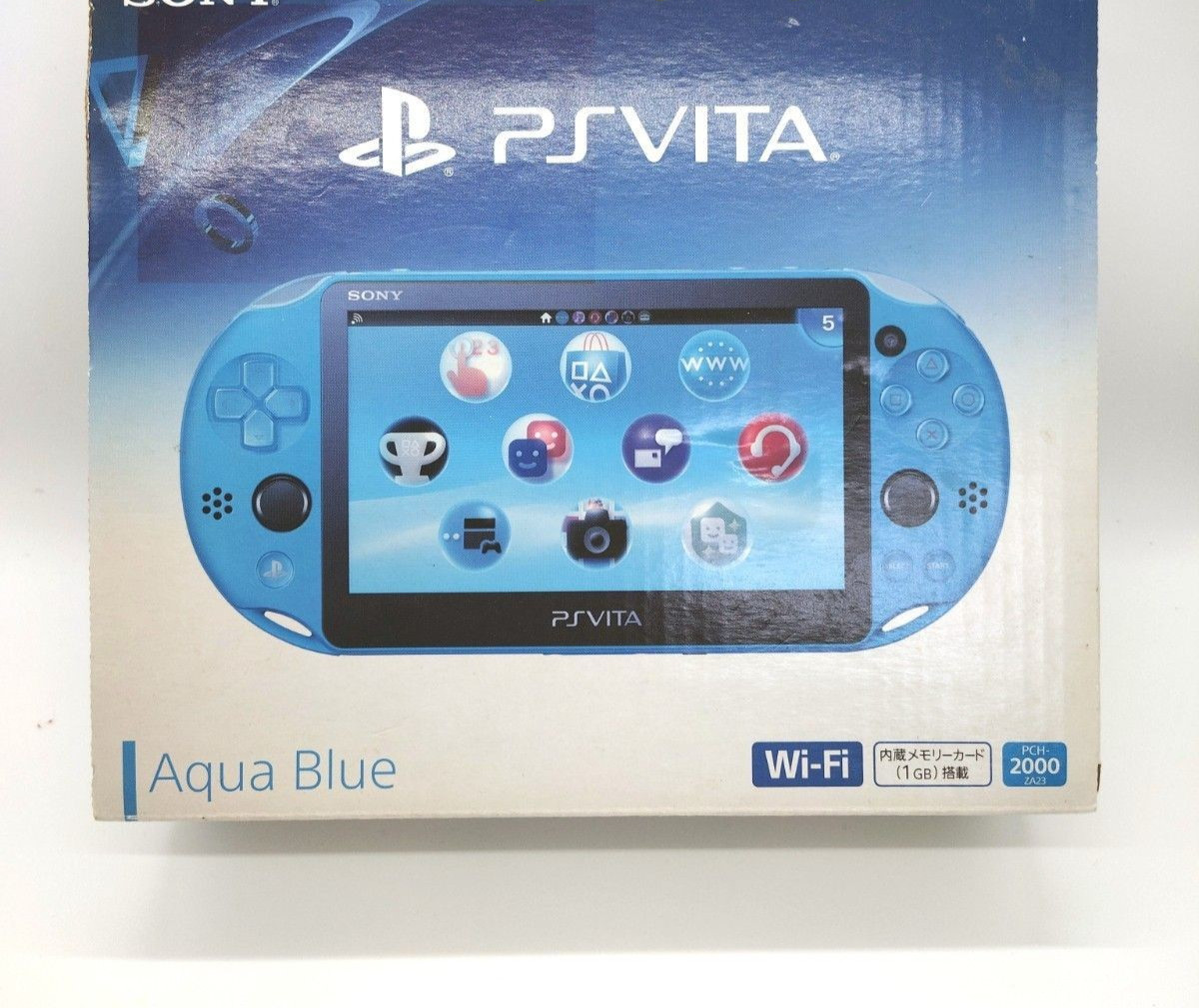 Excellent PS Vita PCH-2000 Sony Console Aqua blue Tested Used