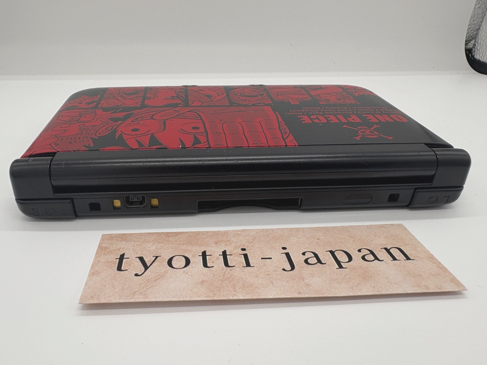 3DS LL Luffy Red Console W/Stylus One Piece Unlimited World R, works good