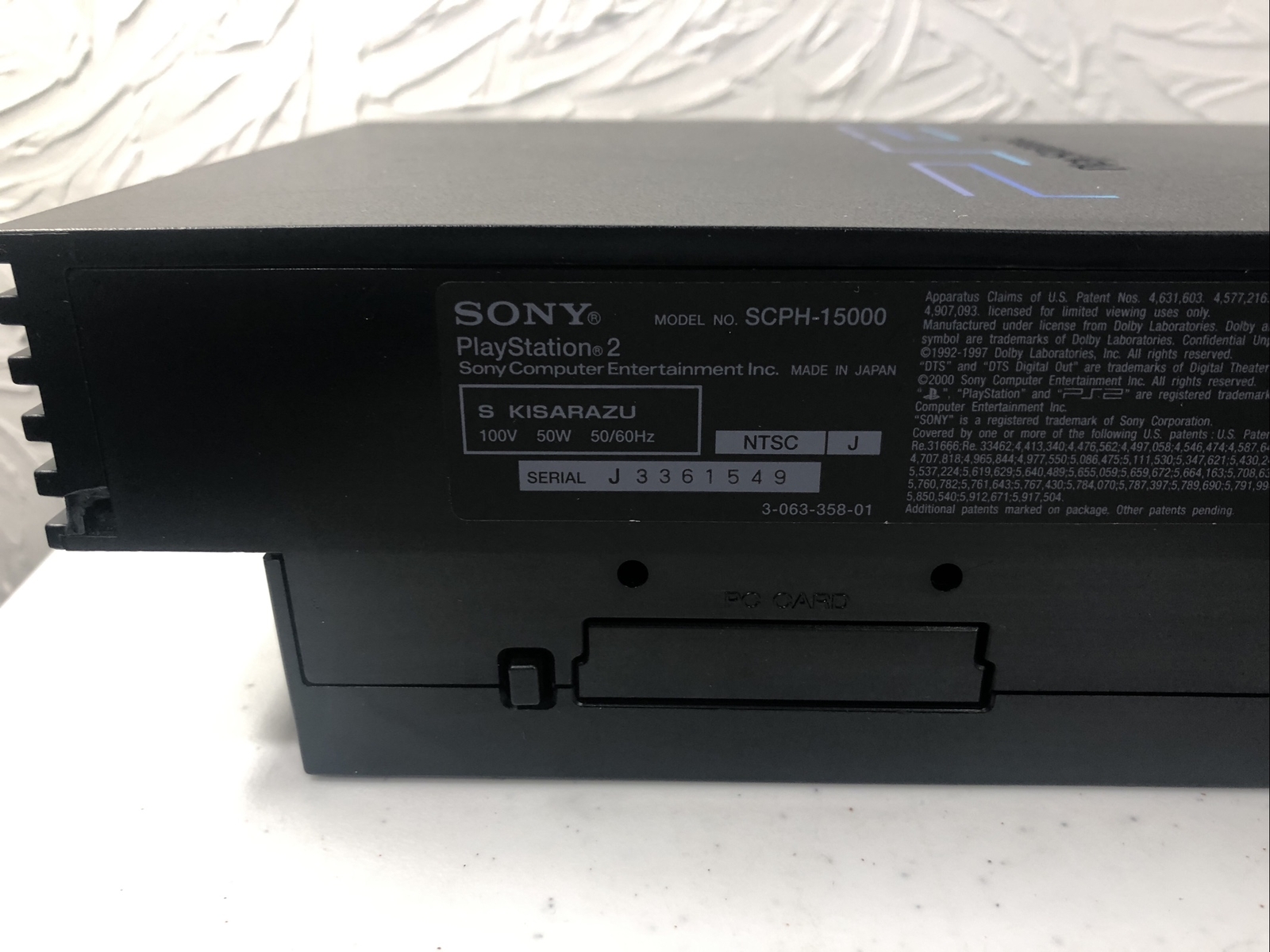 Sony PS2 SCPH-15000 Black Fat Console Controllers Japan Import SONIC GEMS! READ!