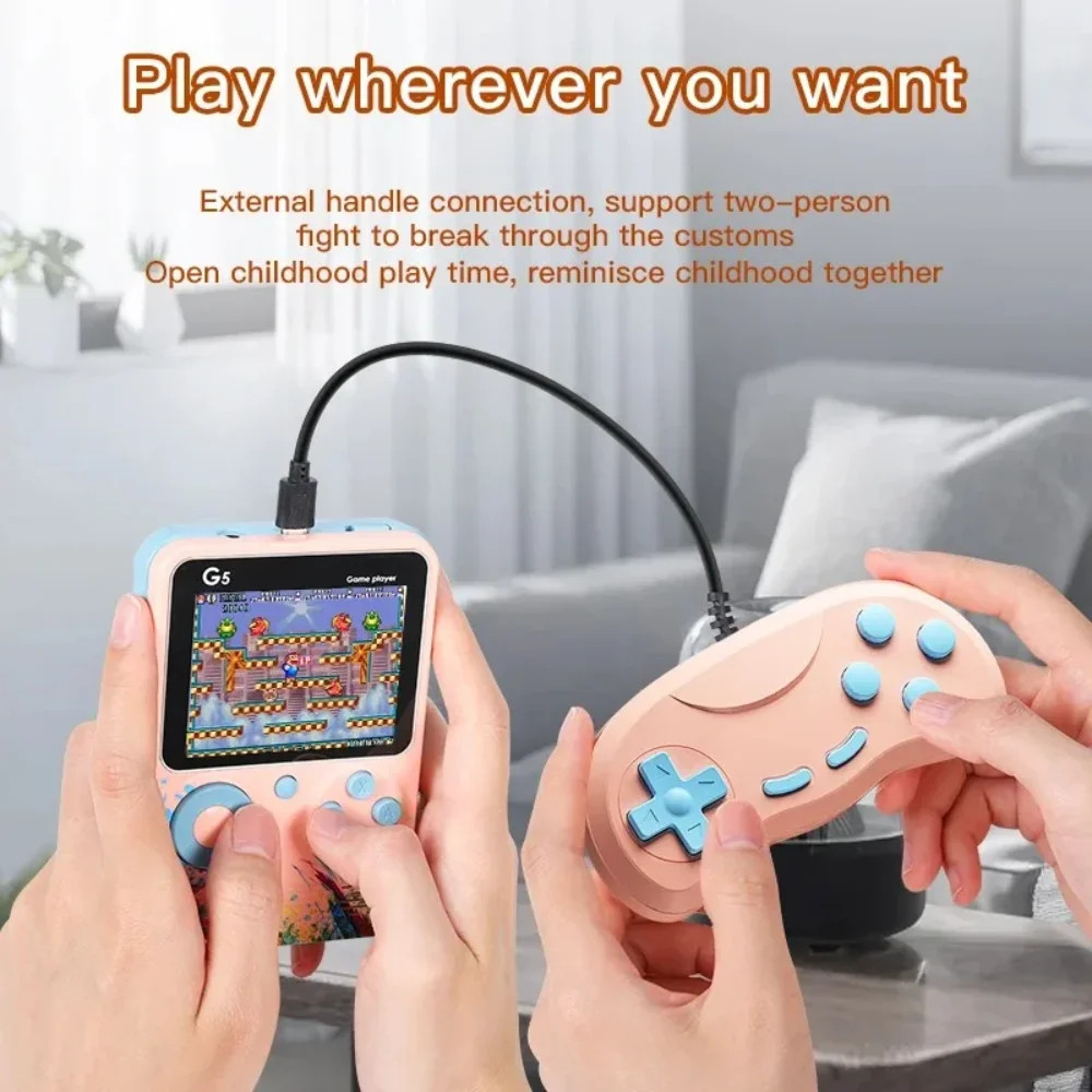 G5 500 in 1 MINI Game Handheld Game Players Portable Retro Video Console Boy 8 B