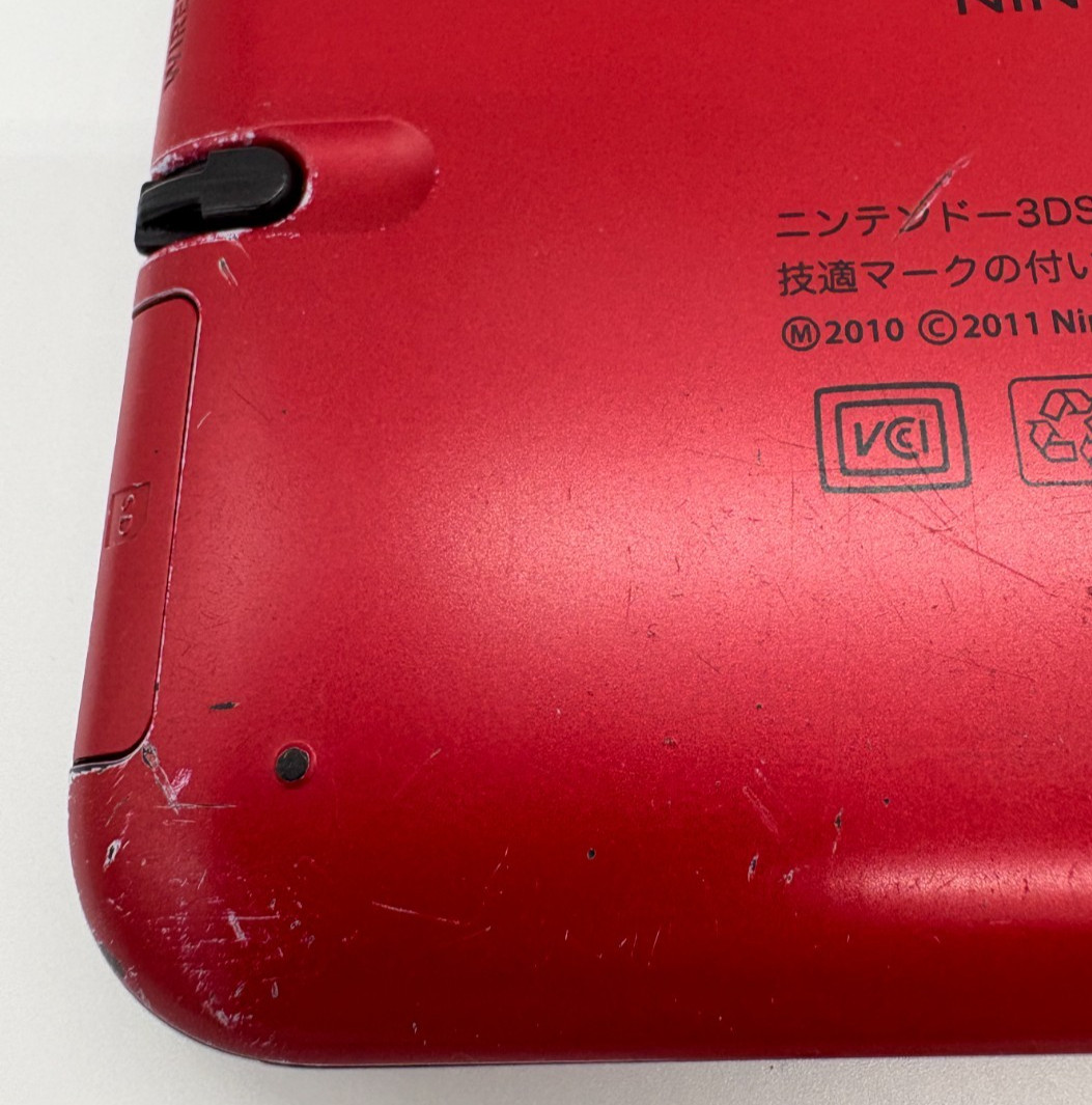 3DS LL Luffy Red Console W/Stylus One Piece Unlimited World R, works good