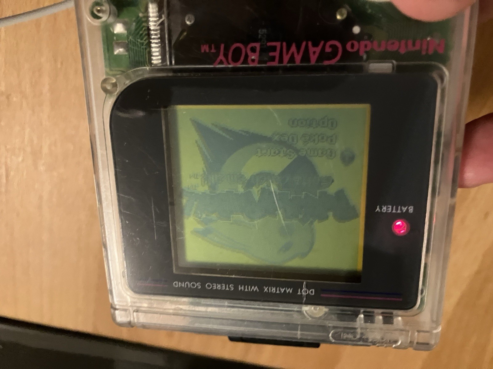 Nintendo Game Boy Original CLEAR Play it Loud DMG-01 – Fully Functional