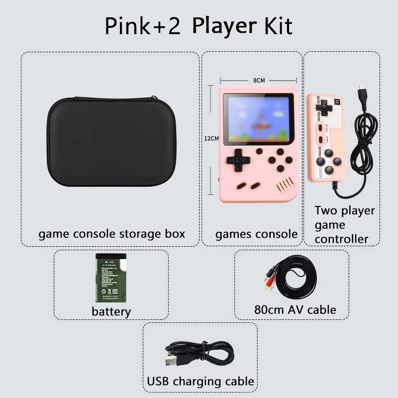 Built-in 500+ Classic arcade retro games Console for TV 5 inch Video Game Handhe