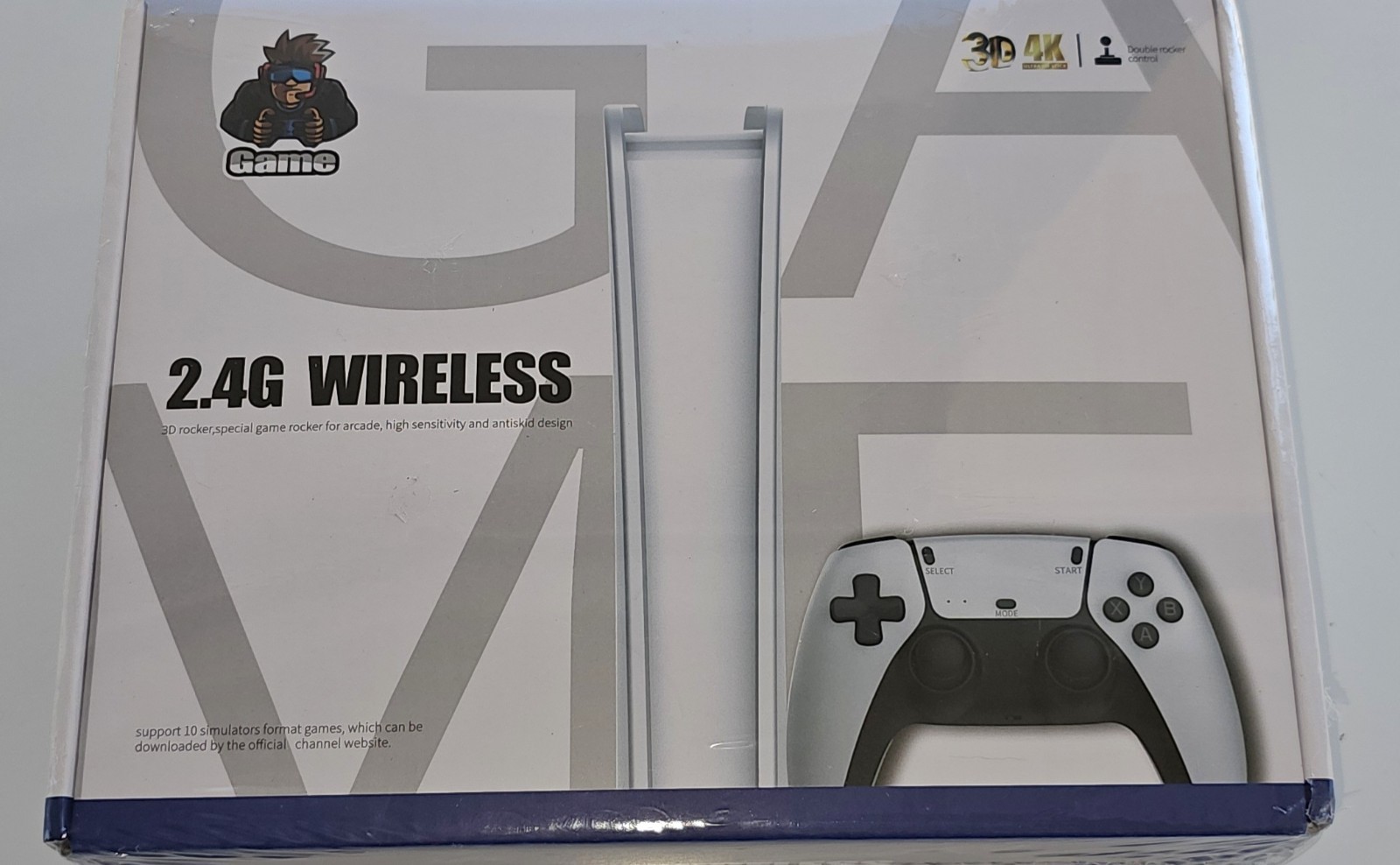 Game Stick Pro 2.4G Wireless 4K Microconsole Double Rocker 3D Audio Wi-Fi