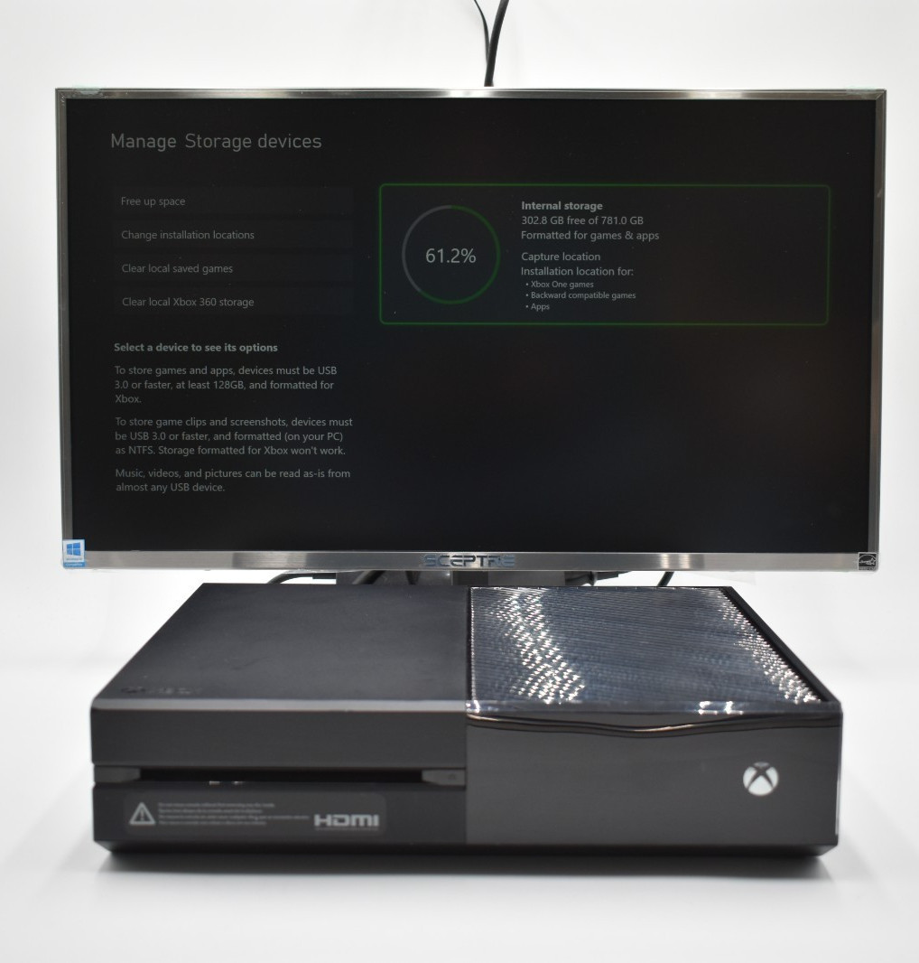 Microsoft Xbox One 1TB Console Model 1540 Black Launch Edition Serviced Cleaned