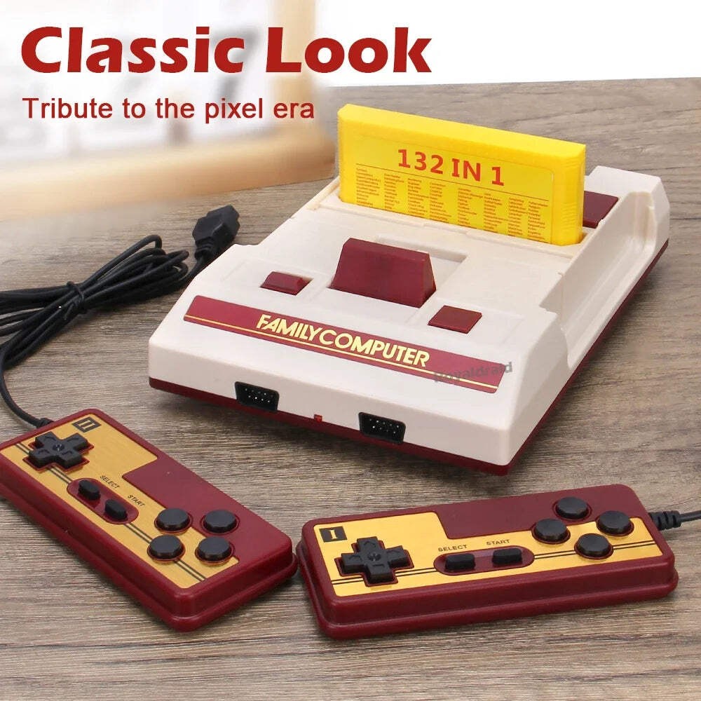 8 Bit Video Game Console Built in 500 Classic Games Family Computer TV Game Cons