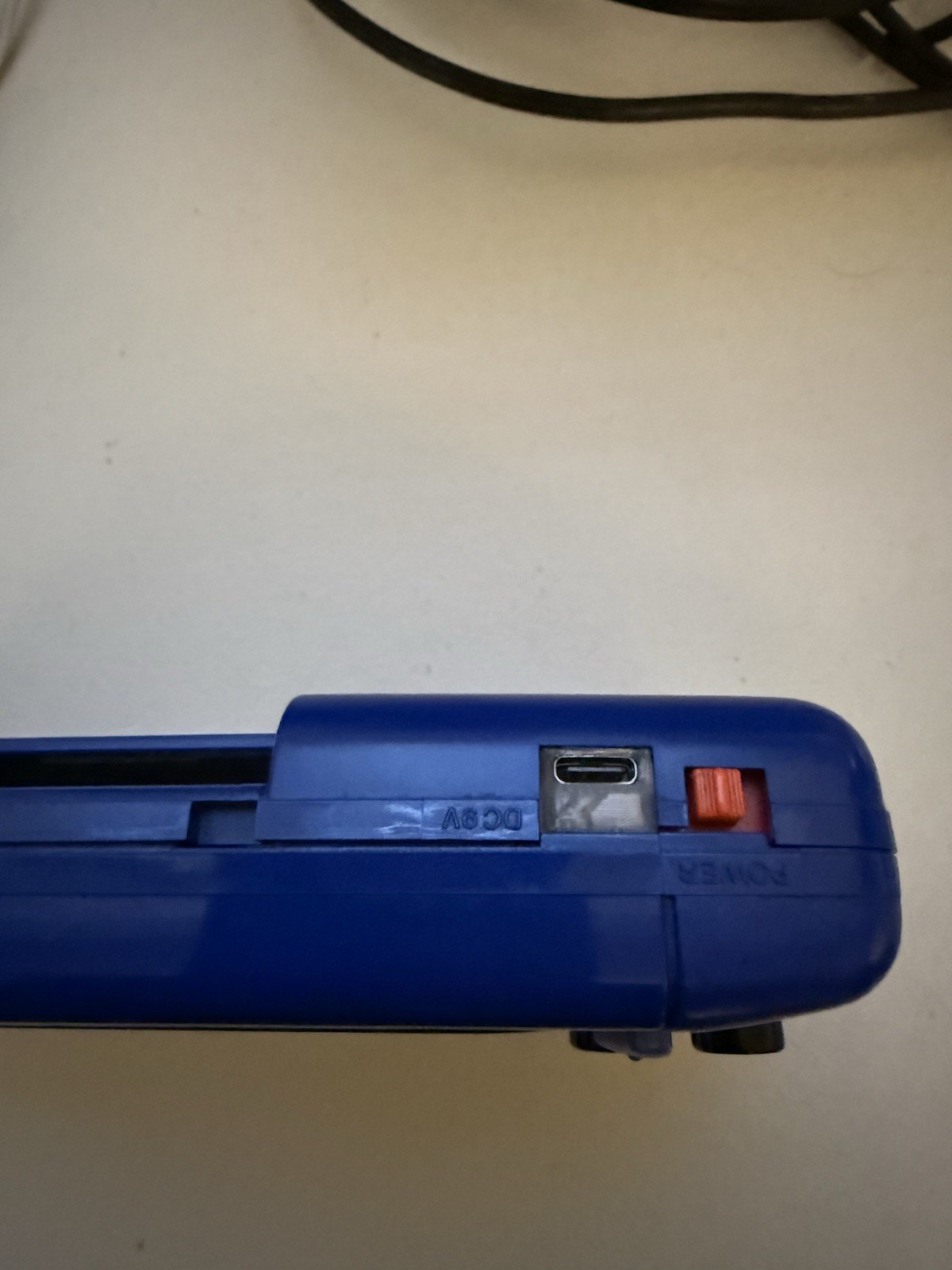 Game Gear ORIGINAL BLUE Not A Reshell. LCD Bigger Screen Recharging Red/Green