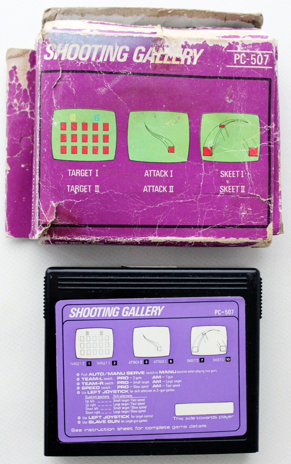 Vintage 80’s Poppy Hanimex Arcadia Shooting Gallery PC-507 Tv Game Cartridge New