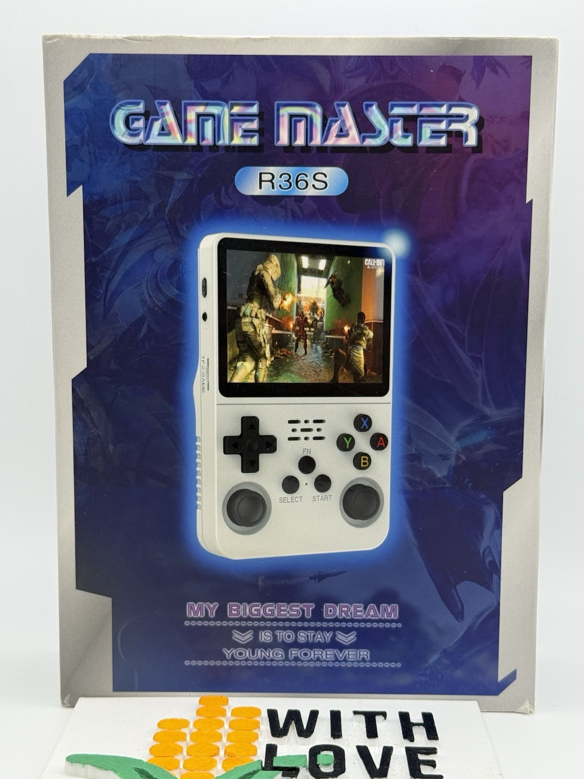 -Game Master R36S Retro Handheld Video Game Console Purple 128G