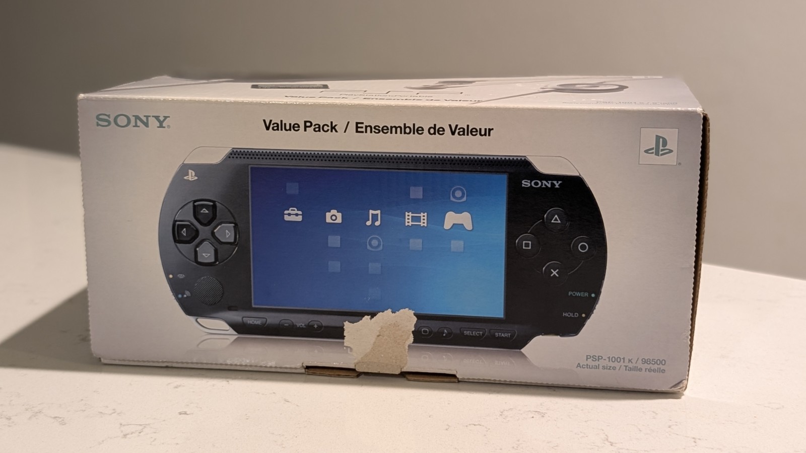 Sony PSP 1001 PlayStation Portable Value Pack Manual Box Paper Work Tested