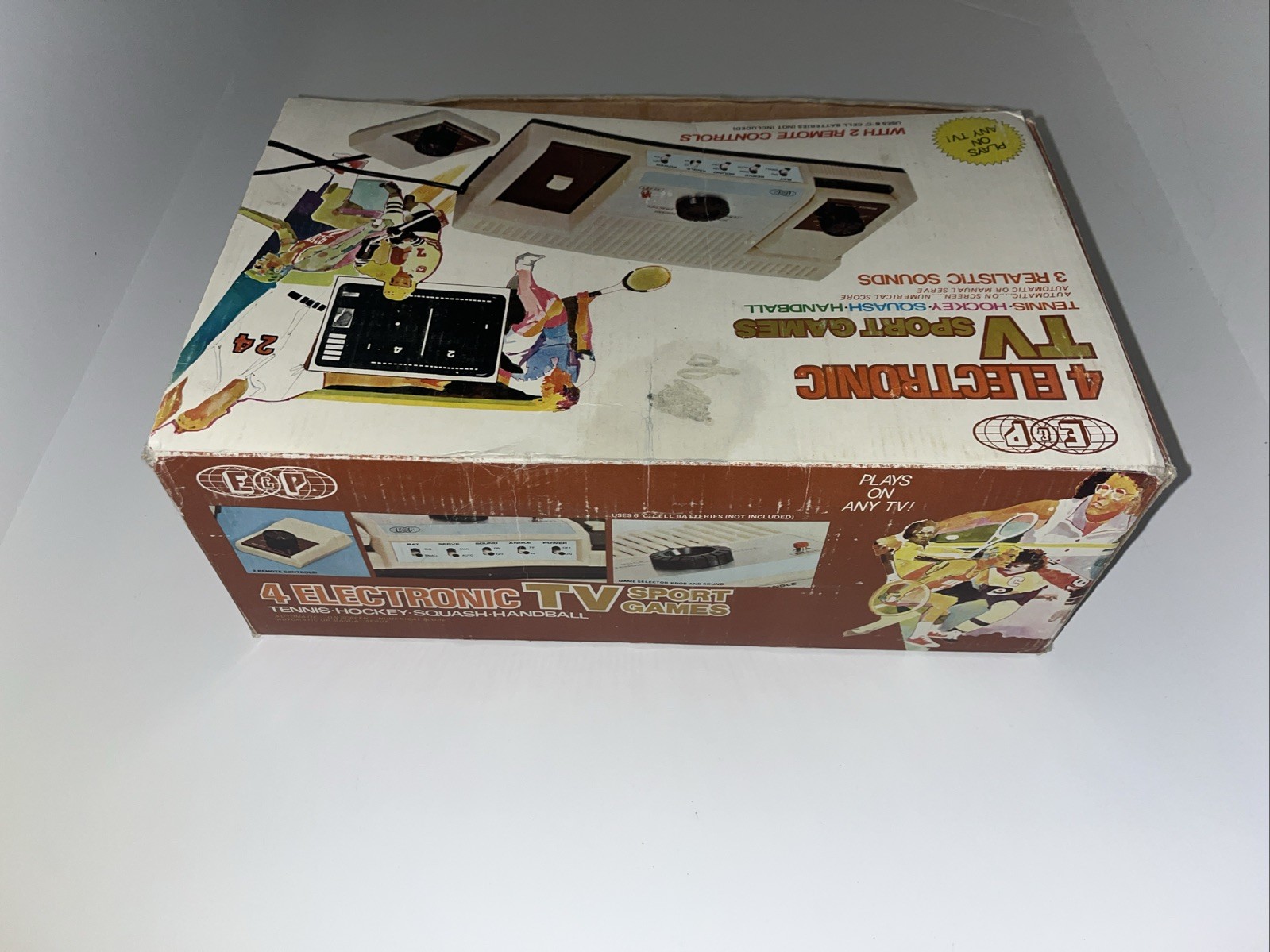 E&P EP800 Sharp Magnavox 4 Sports Electronic Video Games 1977 Manual Box
