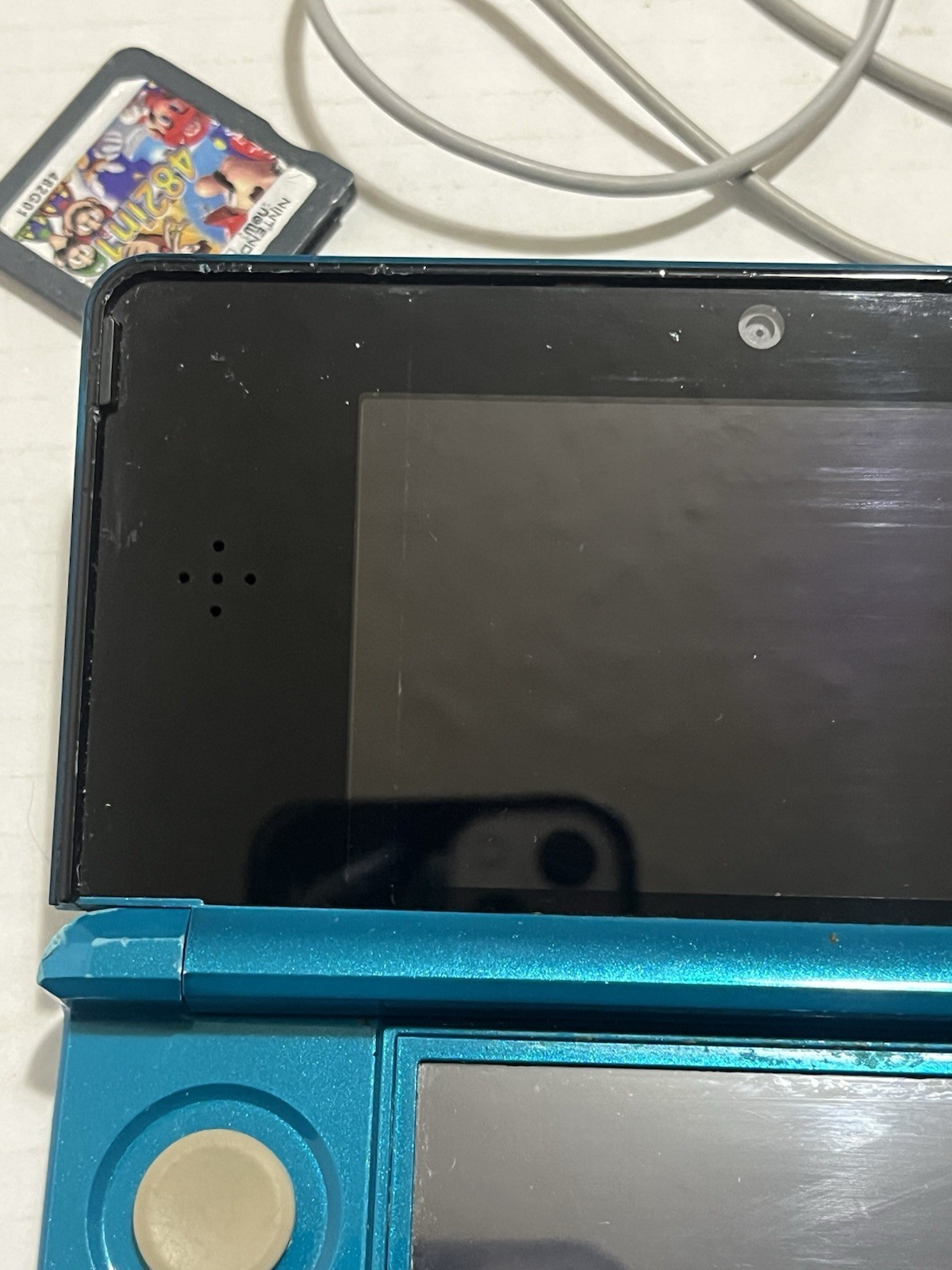 Nintendo 3DS CTR-001 Aqua Blue Handheld Video Gaming Console – For Parts