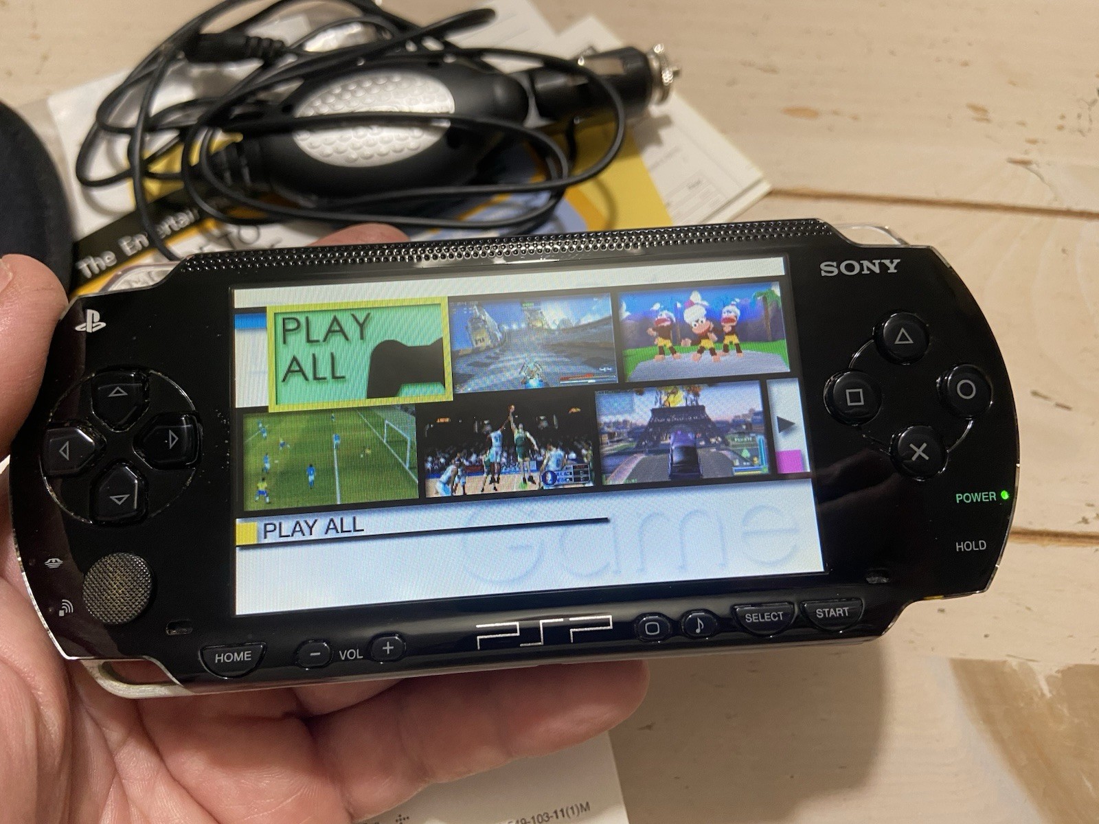 Sony PSP 1001 Console System W/ Box & Paperwork Etc NEW BATTERY Adult Owned