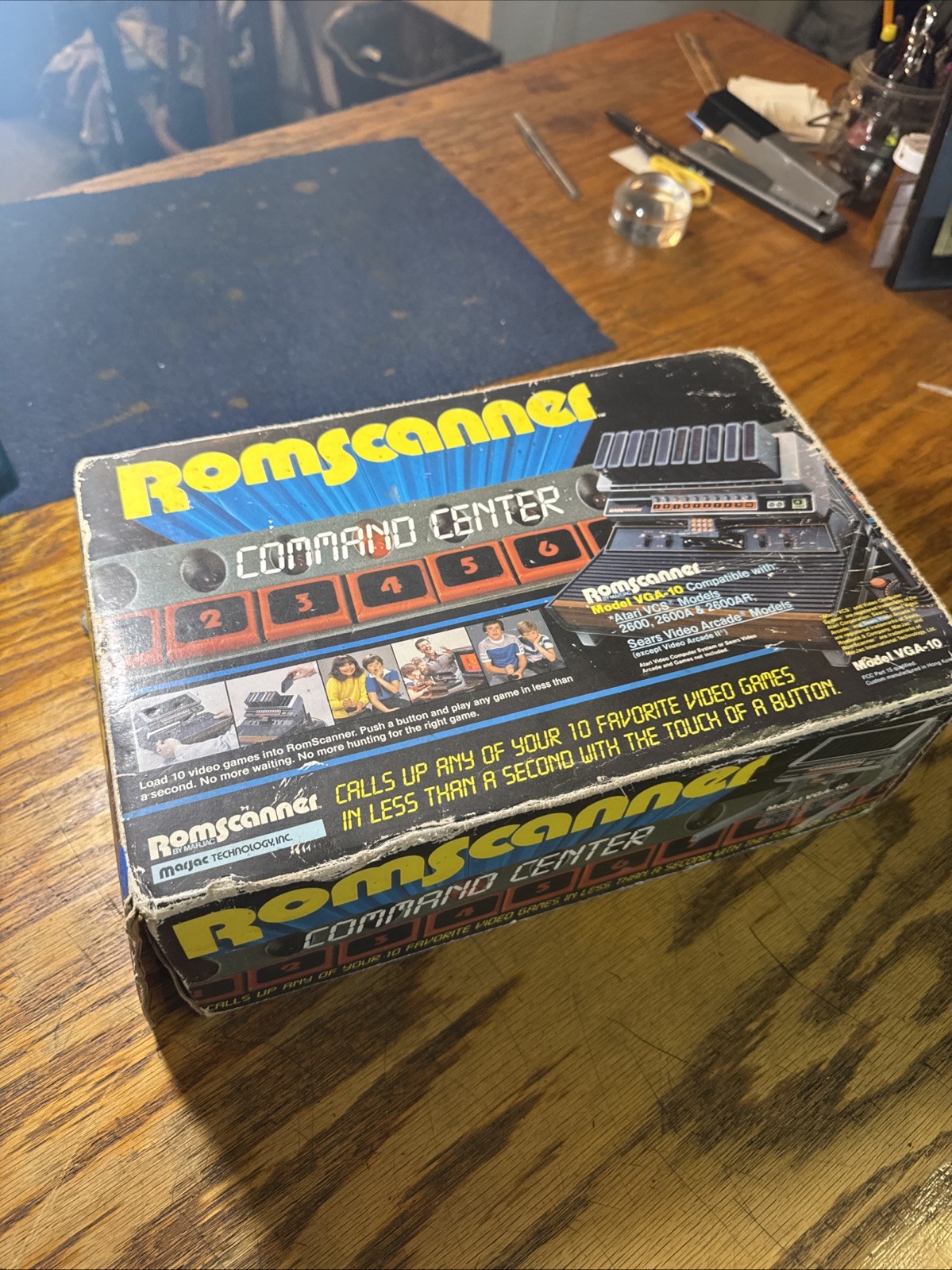 Atari VCS Romscanner Command Center Atari 2600 VGA-10 CIB NIB NOS ~VHTF MINT 🔥