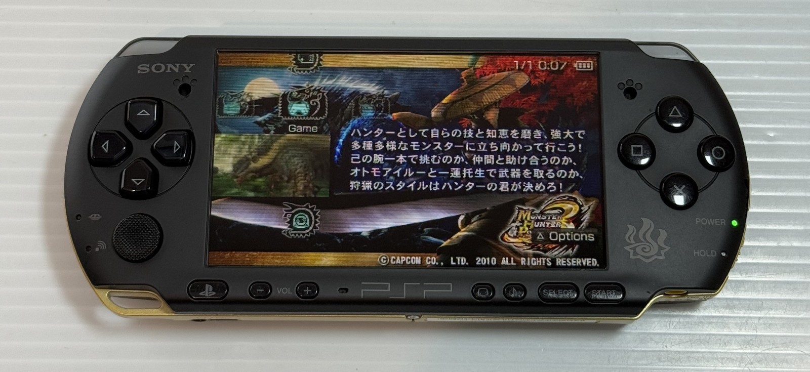 Sony PSP-3000 Console Monster Hunter 3rd Limited Region Free w/4GB – Excellent