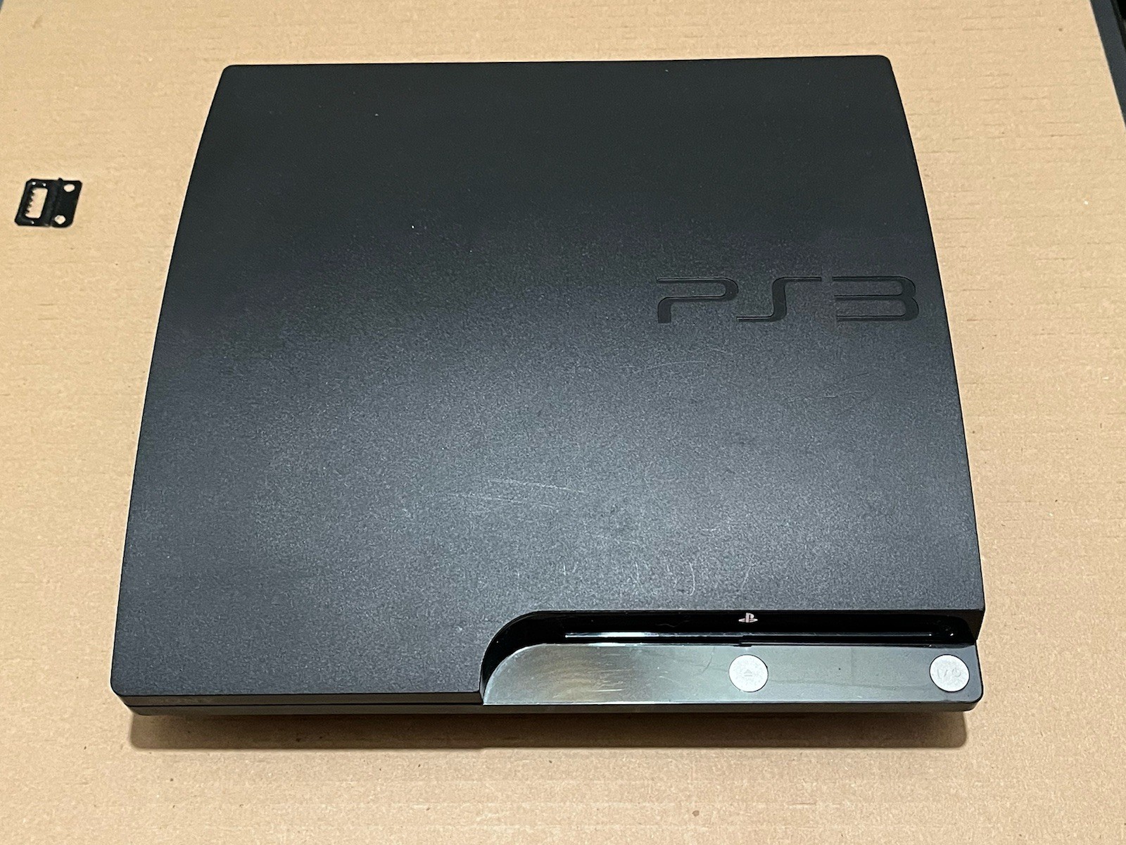 Sony PlayStation 3 Slim Black Console CECH-2001A w/ Sony Controller & Cables
