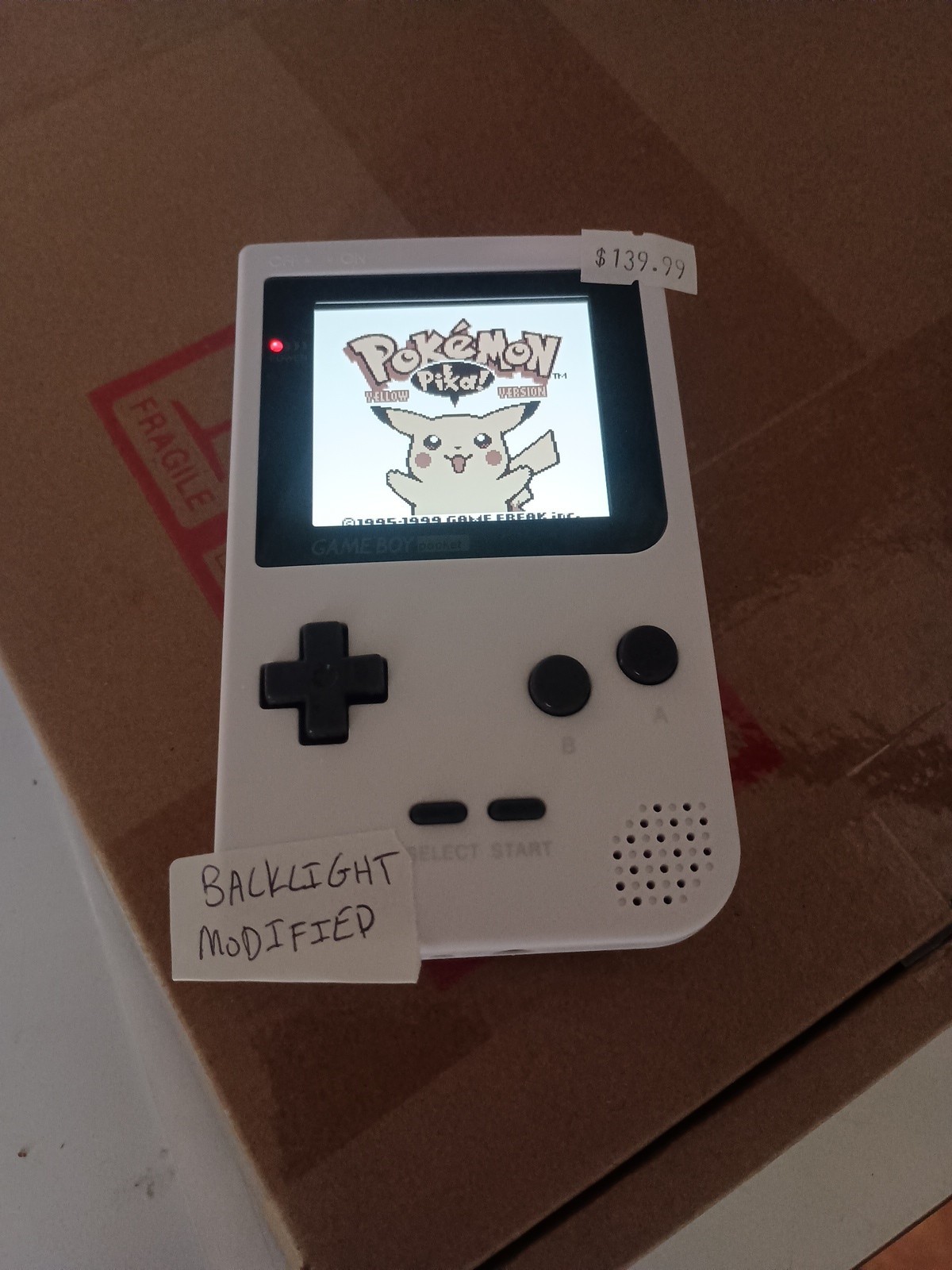 Nintendo Gameboy Pocket with FunnyPlaying Retro Pixel IPS Backlight Screen Mod