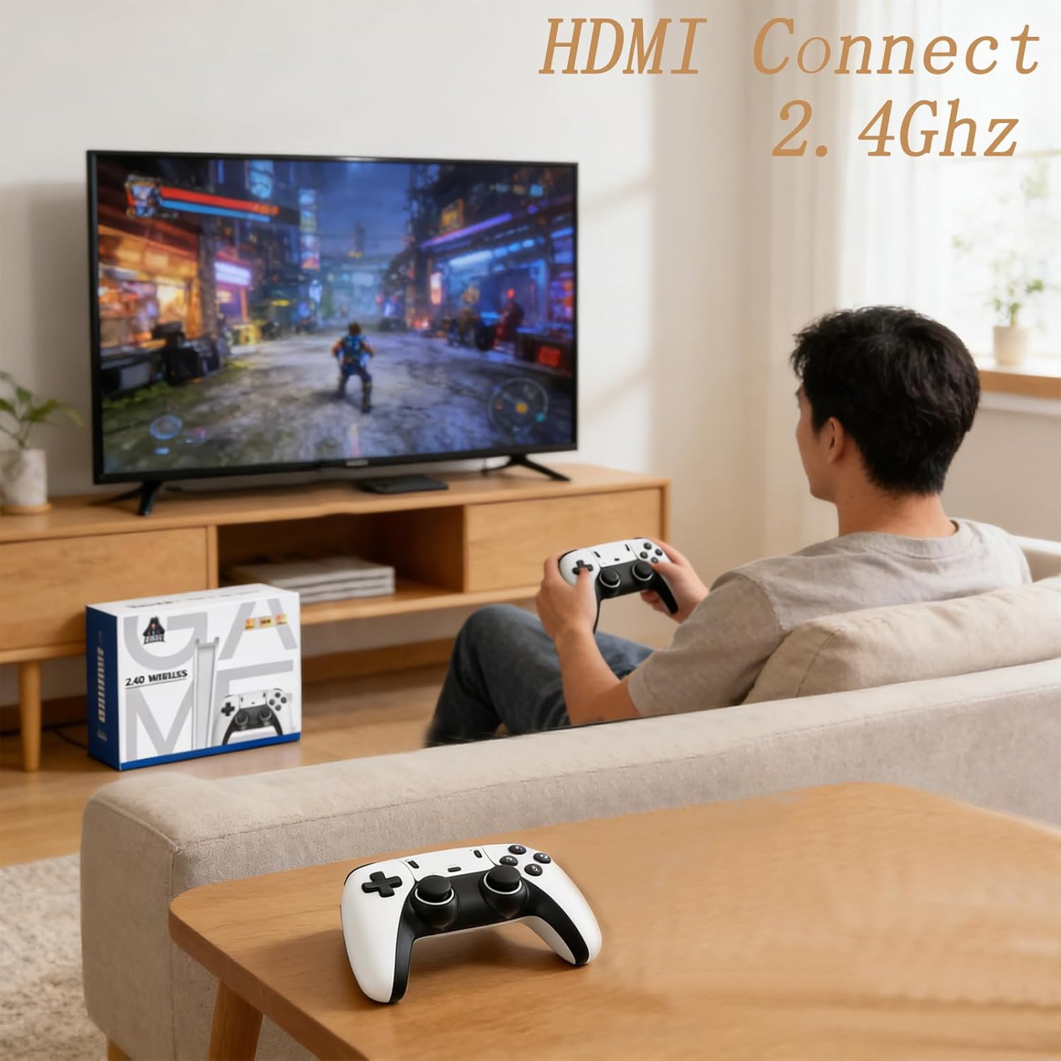 2026 M15 Retro Game Stick Pro, 128G, Retro Gaming Console, Plug & Play for TV Vi