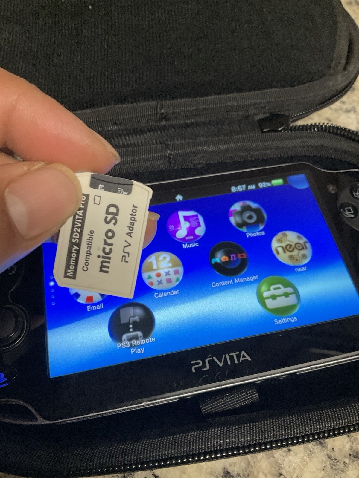 PS Vita PCH-1000 Sony Playstation Black Console with Charger Used and Tested