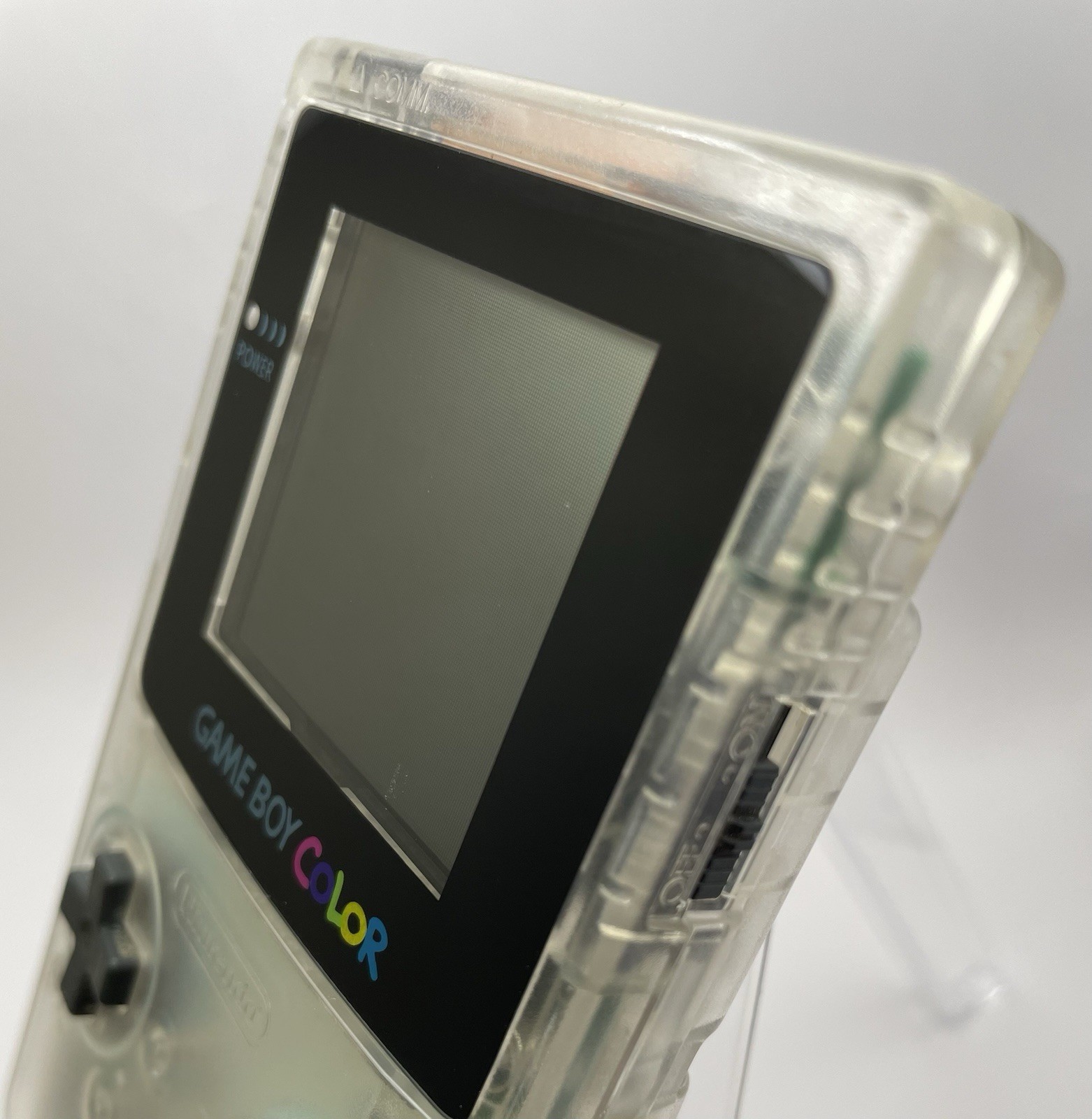 Nintendo Game Boy Color Clear Console CGB-001 TestedNew Screen Lens Japan