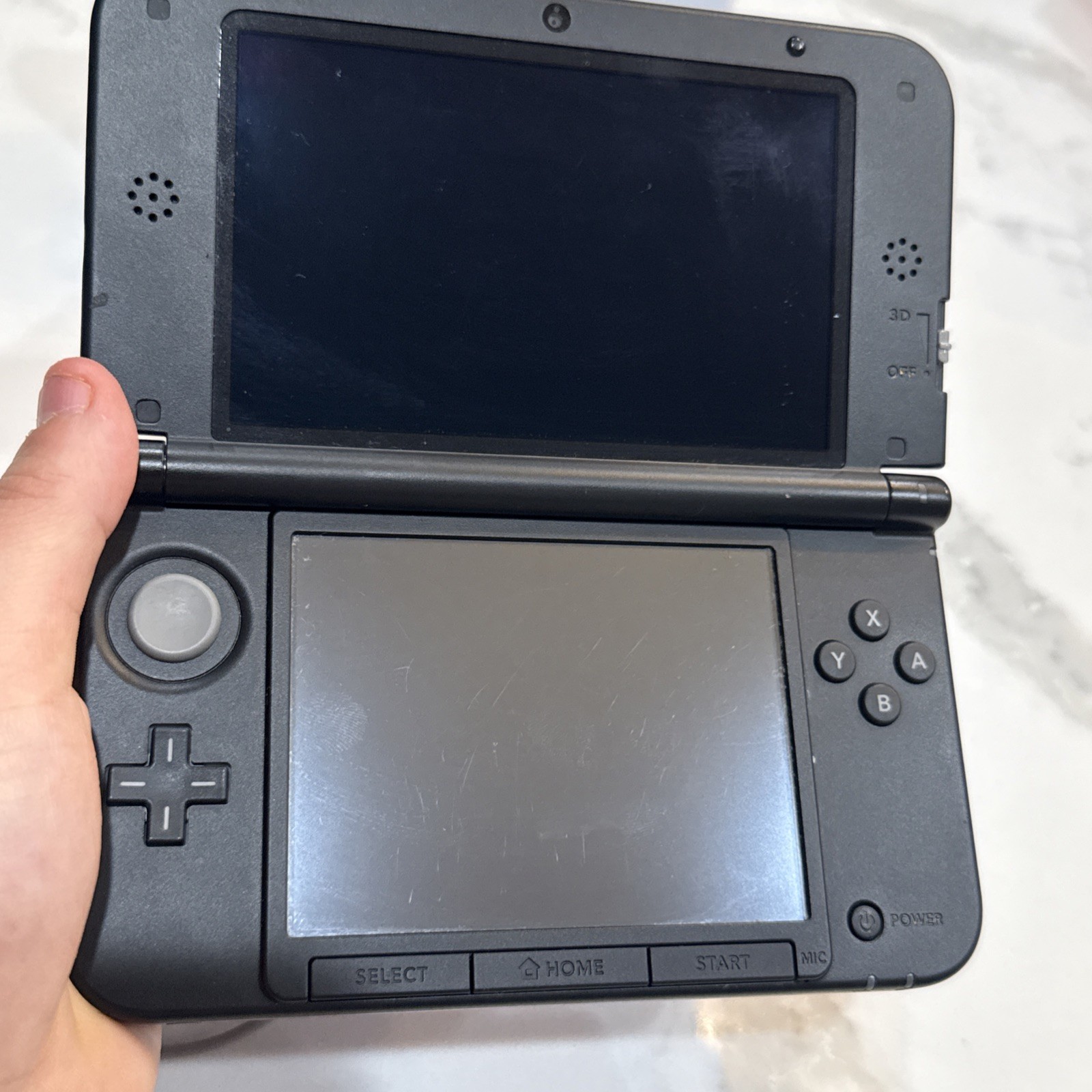 Nintendo 3DS XL Handheld System Console – Blue – Tested + Charger & Mario!