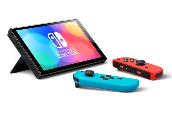 NEW Nintendo Switch OLED 64GB Neon Console SP Bundle + 🛫 2-Day Shipping! 🛬