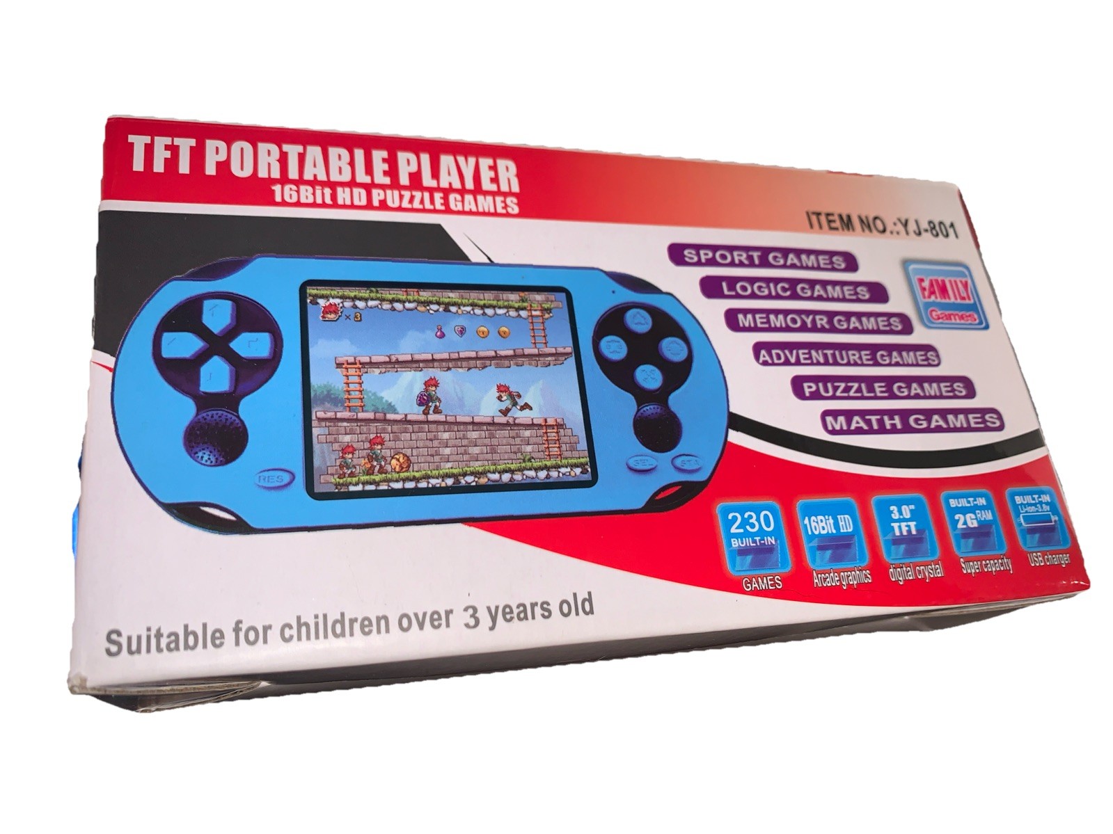Classic Retro Handheld Gaming System – 230 Games,